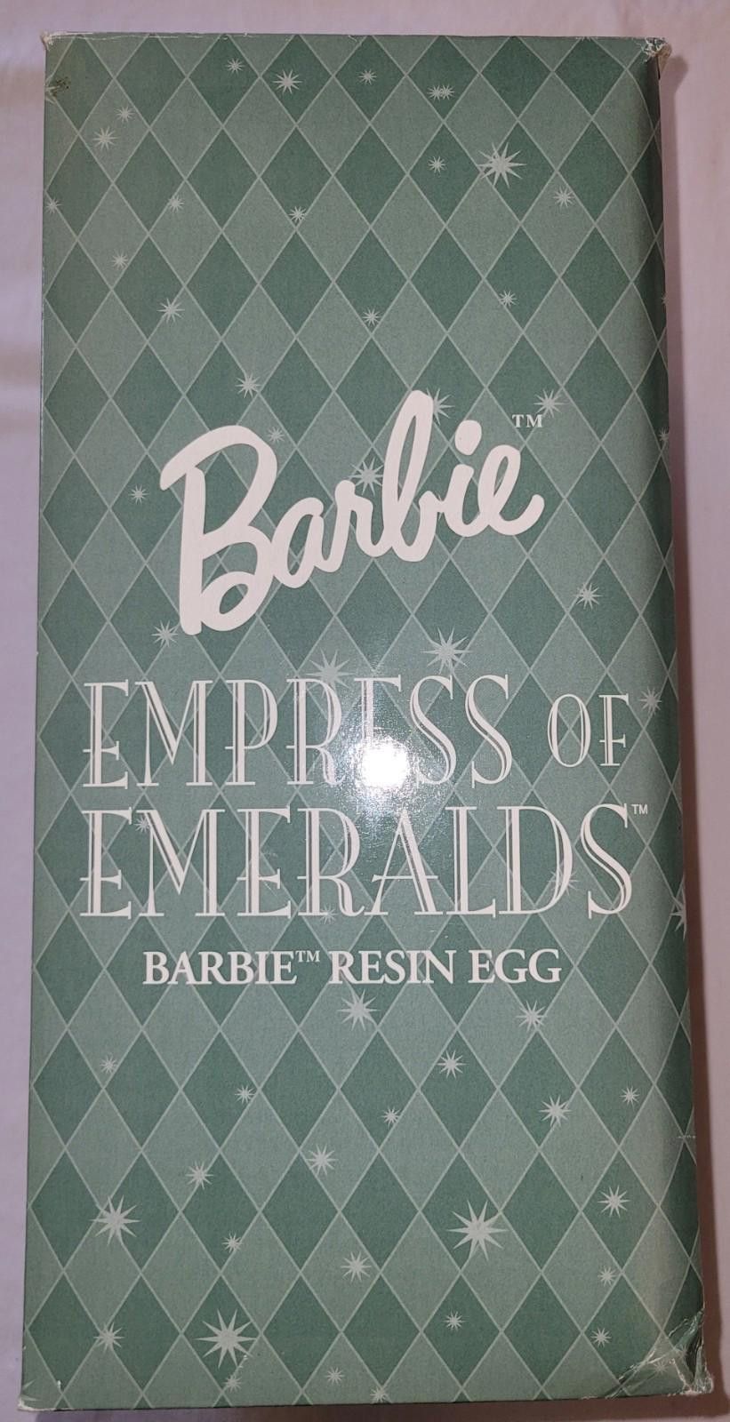 Designer Barbie Collectible 2000 Empress of Emeralds Resin Egg Avon Size ONE SIZE - 1 Thumbnail