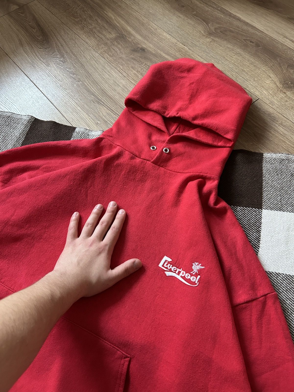 Vintage Vintage Liverpool Y2k Oversized Baggy fit hoodies mens Size US XL / EU 56 / 4 - 2 Thumbnail