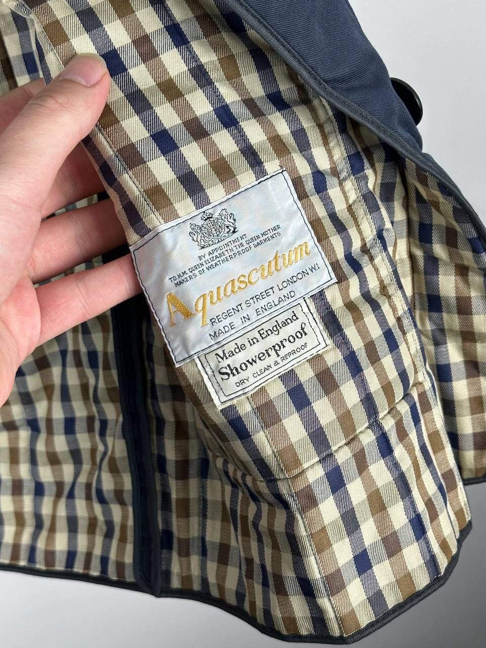 Aquascutum Vintage Aquascutum Navy Quilted Jacket England Size US L / EU 52-54 / 3 - 9 Thumbnail