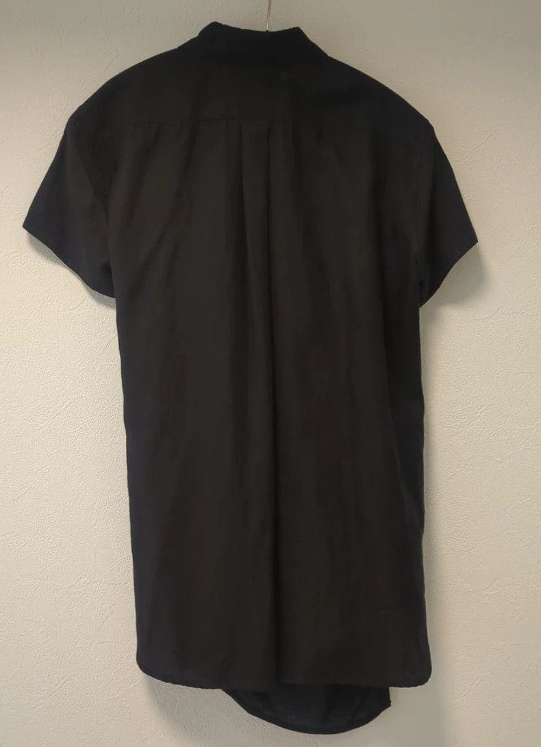 Yohji Yamamoto Yohji Yamamoto Black Short Sleeve Shirt Size US M / EU 48-50 / 2 - 2 Thumbnail