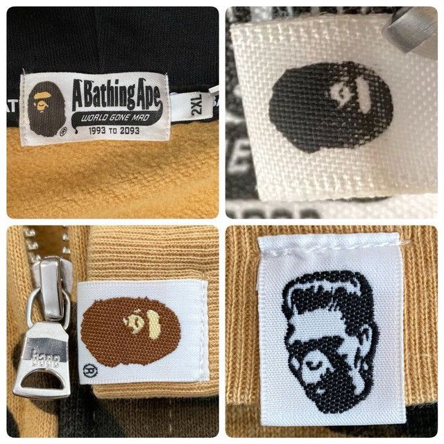 Bape BAPE Double Shark Full Zip Hoodie 1st Camo Yellow APE Size US XXL / EU 58 / 5 - 7 Thumbnail