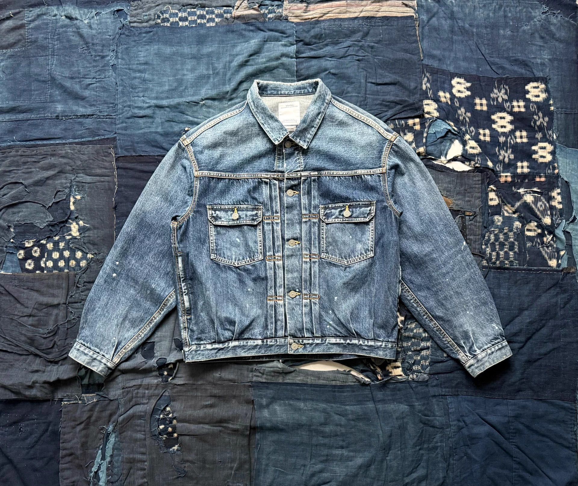 Visvim VISVIM 23SS SS 101XX DMGD Denim Jacket - Size 3 Size US L / EU 52-54 / 3 - 1 Thumbnail