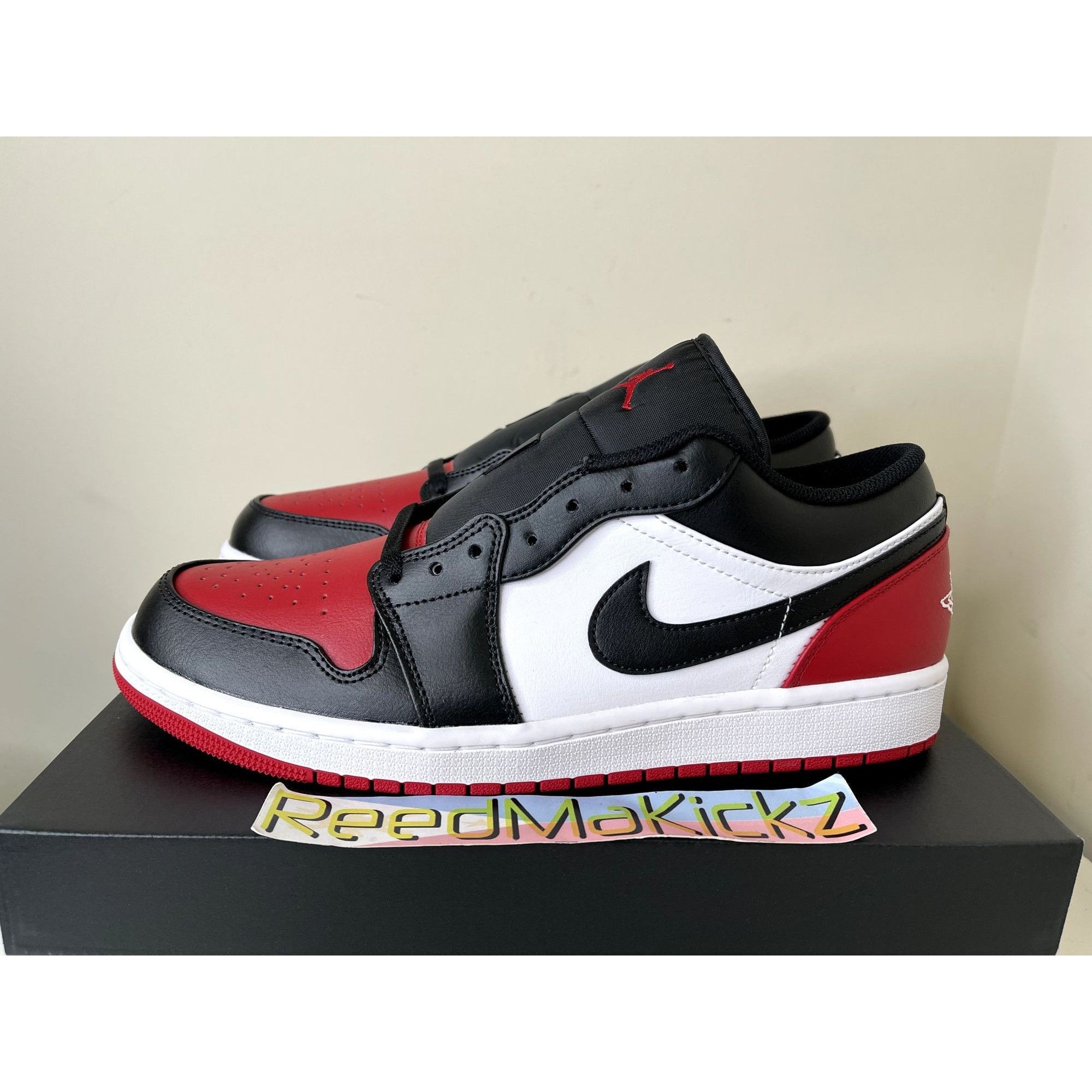Jordan Brand Jordan 1 Low Bred Toe 2.0 Mens 10.5us Size US 10.5 / EU 43-44 - 1 Thumbnail