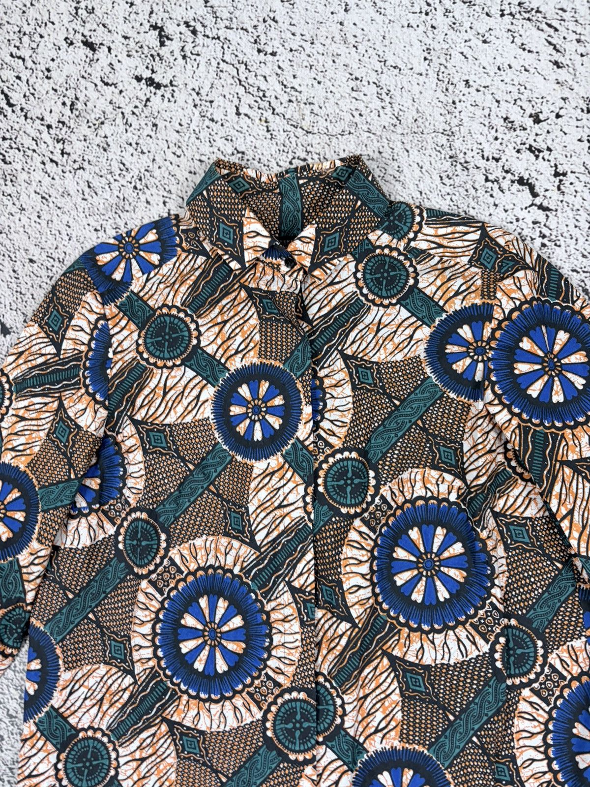 Max Mara Weekend Max Mara 100% Cotton Printed Shirt Dress US 4 Size XS / US 0-2 / IT 36-38 - 4 Thumbnail