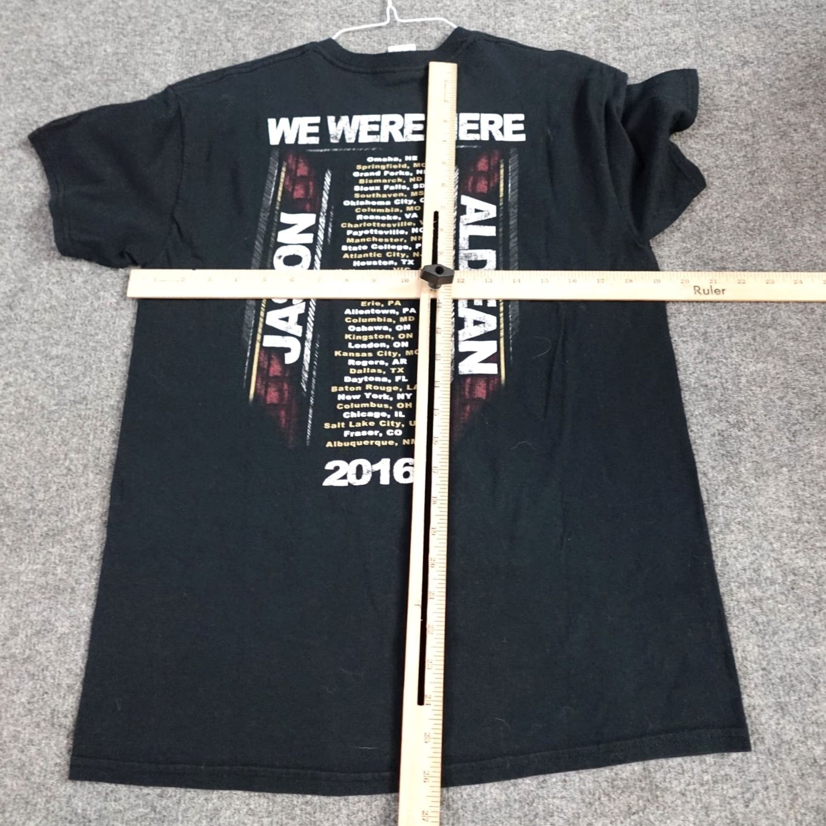 Doublet Jason Aldean T-shirt Black 2016 Double Sided Concert Tour Band M Mens Shirt Size US M / EU 48-50 / 2 - 4 Thumbnail