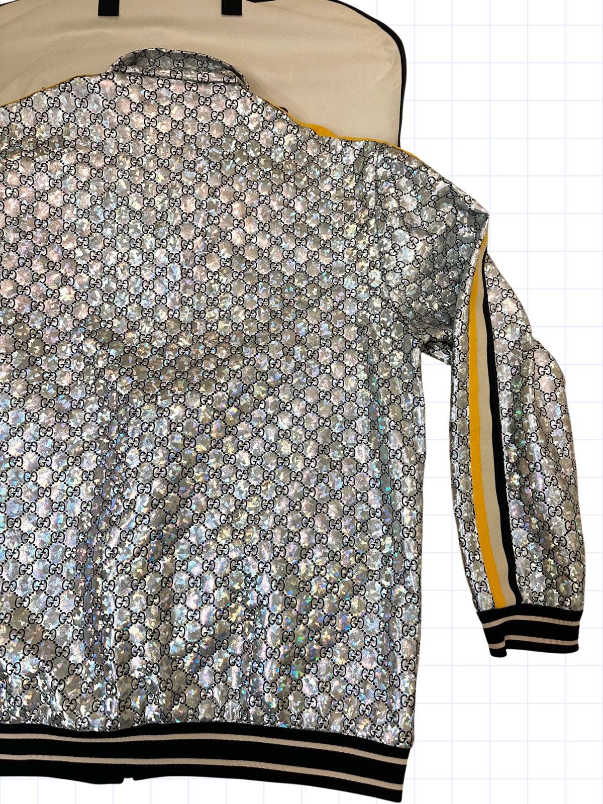 Gucci Gucci Holographic Monogram Track Jacket XL Size US XL / EU 56 / 4 - 6 Thumbnail