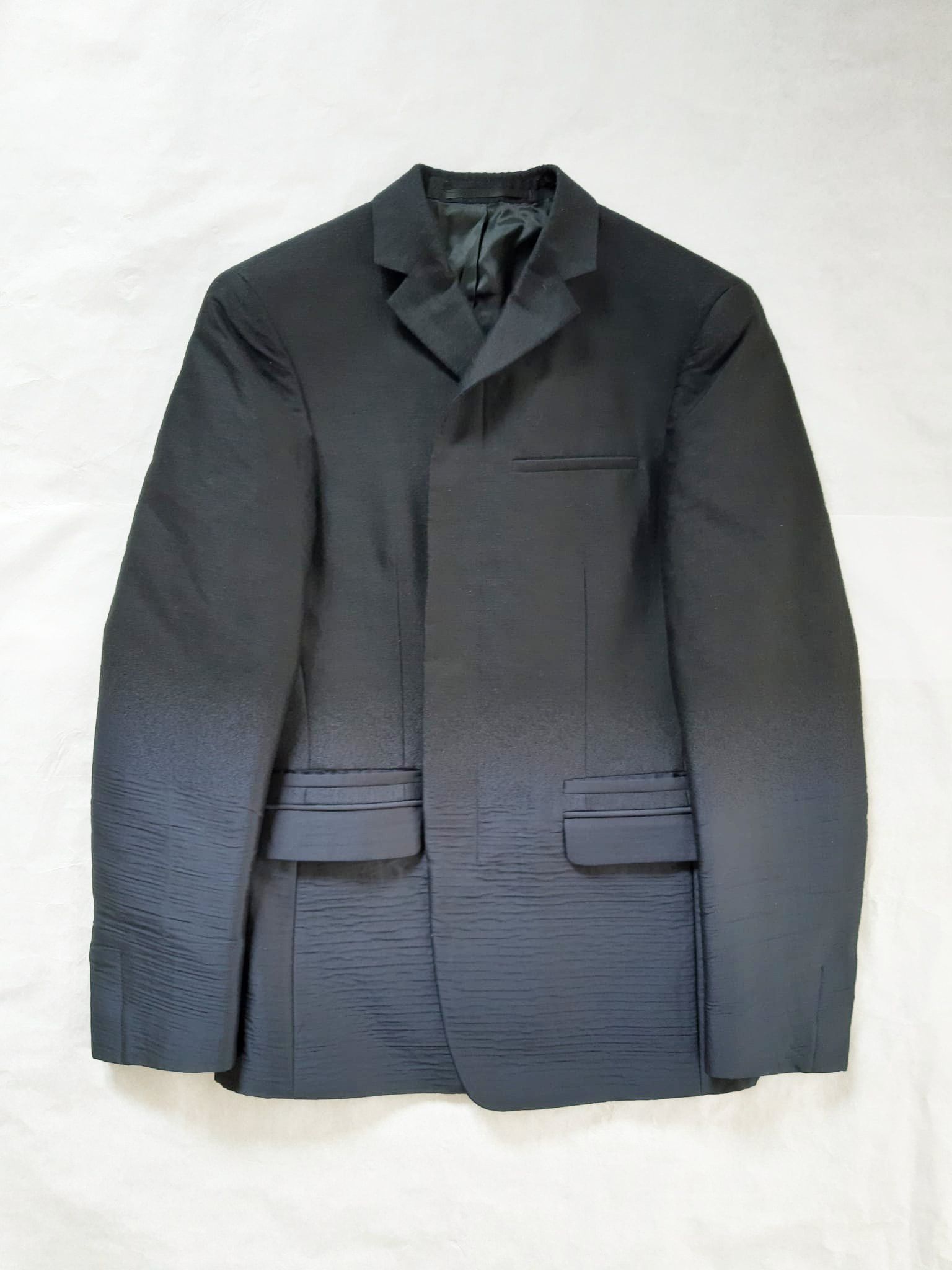 Prada Fused Silk / Wool Ombré Blazer FW 2007 Runway Size 48R - 2 Thumbnail