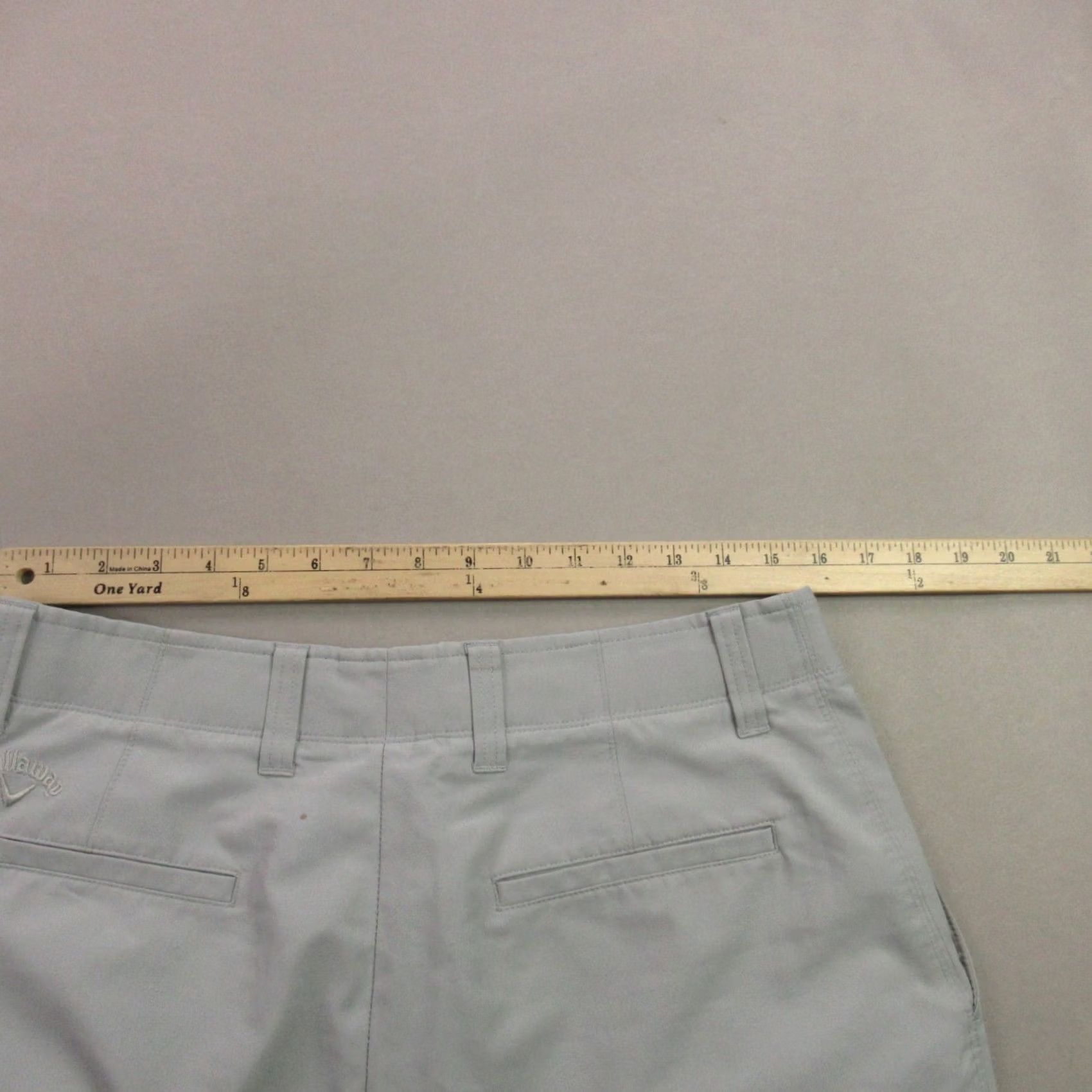 Callaway Callaway Shorts Mens 33 Chino Gray Lightweight Outdoors Button Pockets Size US 33 - 6 Thumbnail