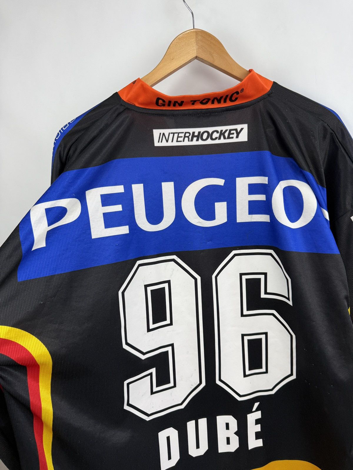 NHL 🇨🇭 2009 SC Bern #96 DUBE Switzerland Hockey Jersey Peugeot Size US L / EU 52-54 / 3 - 13 Thumbnail