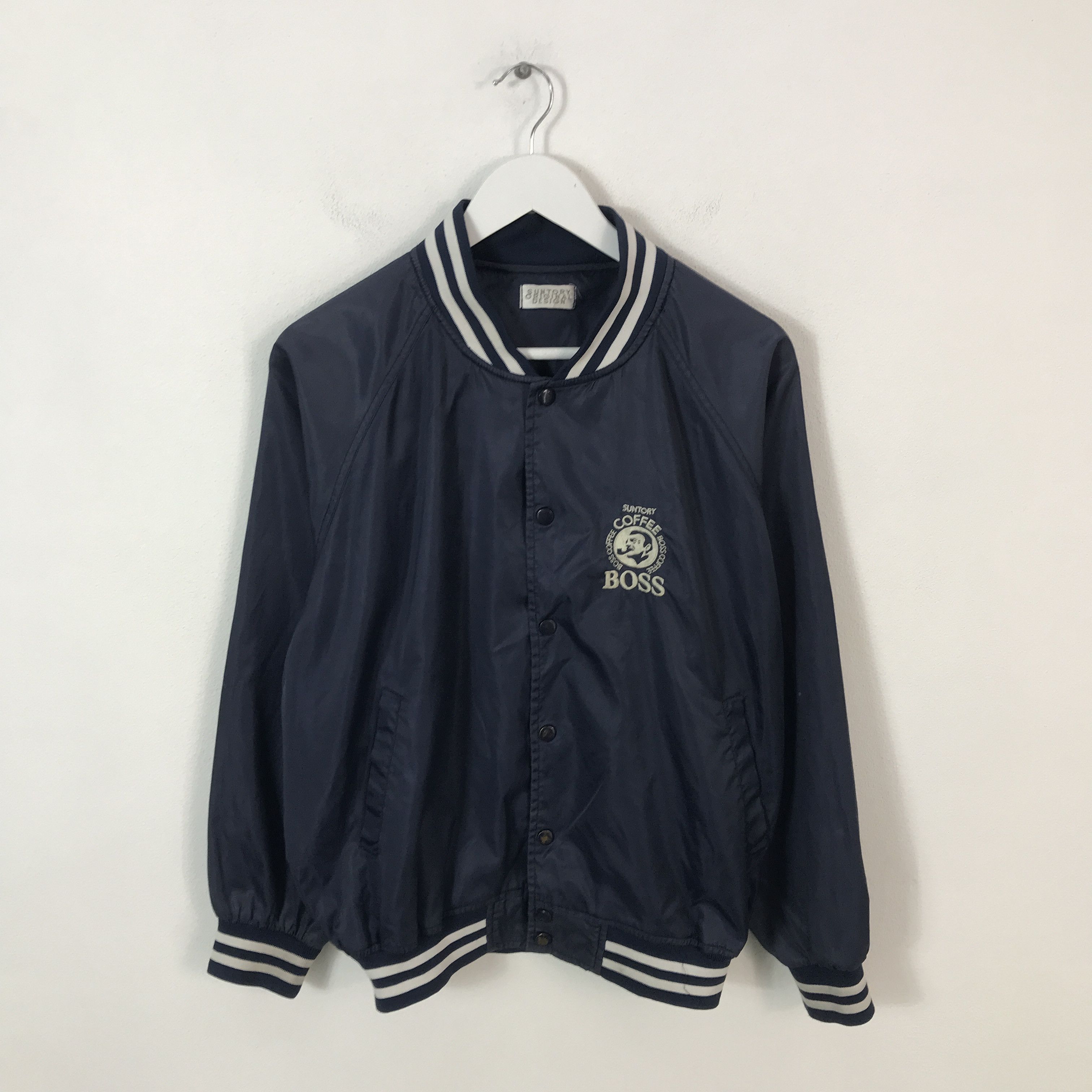 Japanese Brand Vtg suntory coffee boss snap button jacket Size US XL / EU 56 / 4 - 1 Thumbnail