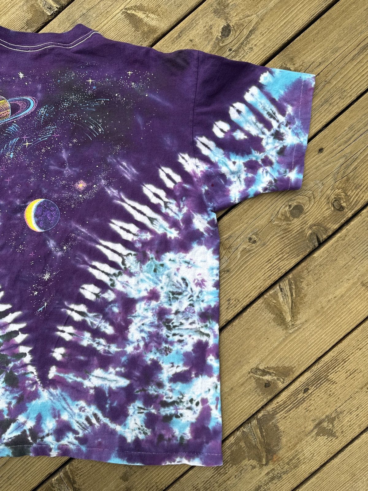 Vintage Vintage Galaxy Space Tie Dye T Shirt Cosmic Planets Earth XL Size US XL / EU 56 / 4 - 9 Thumbnail