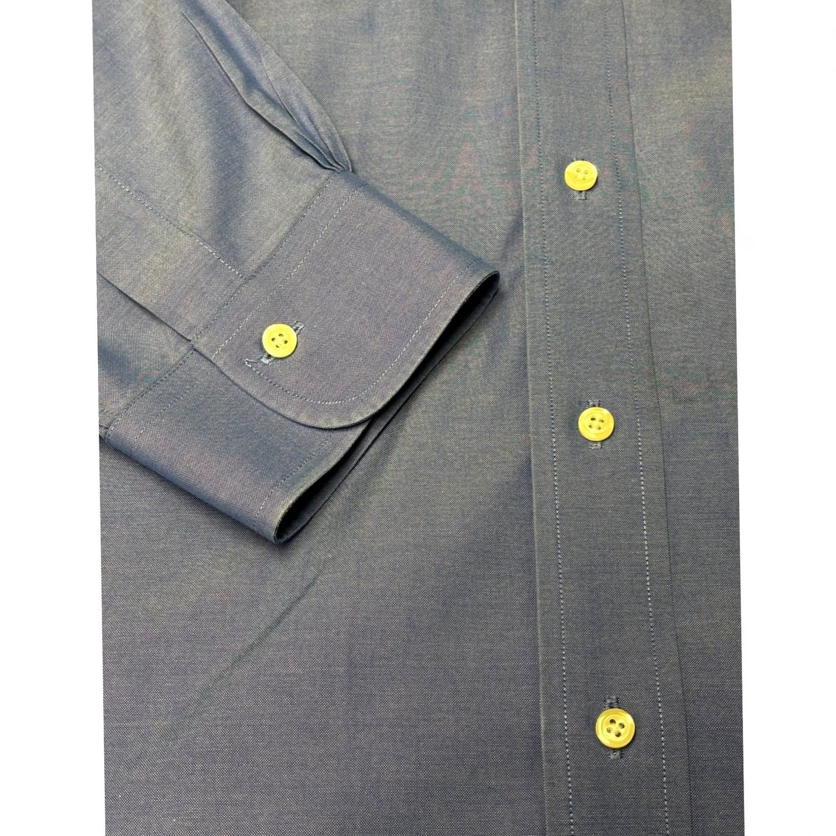 Brooks Brothers Brooks Brothers Madison Dress Shirt Mens 17.5-34 Blue Non-Iron Supima Cotton Size 48R - 3 Thumbnail