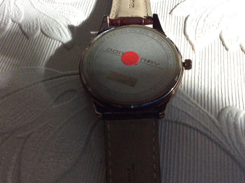Designer Jorge Gray men's brown leather strap watch Size ONE SIZE - 6 Thumbnail