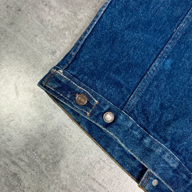 Levi's × Levi's Vintage Clothing × Vintage Levi's Vest Denim Vintage Sleeveless Jacket USA Biker Rider Size S / US 4 / IT 40 - 6 Thumbnail