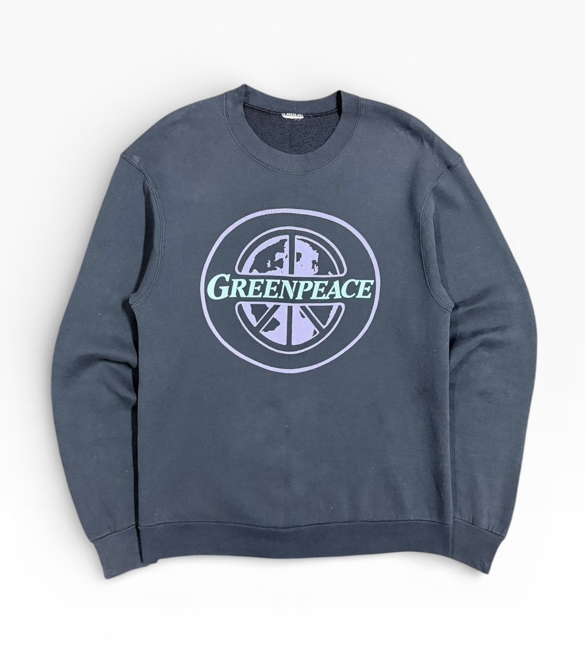 Art Comes First Vtg🔥90’s Green Earth Pop Art Sunfaded Pullover Sweatshirt Size US M / EU 48-50 / 2 - 1 Thumbnail