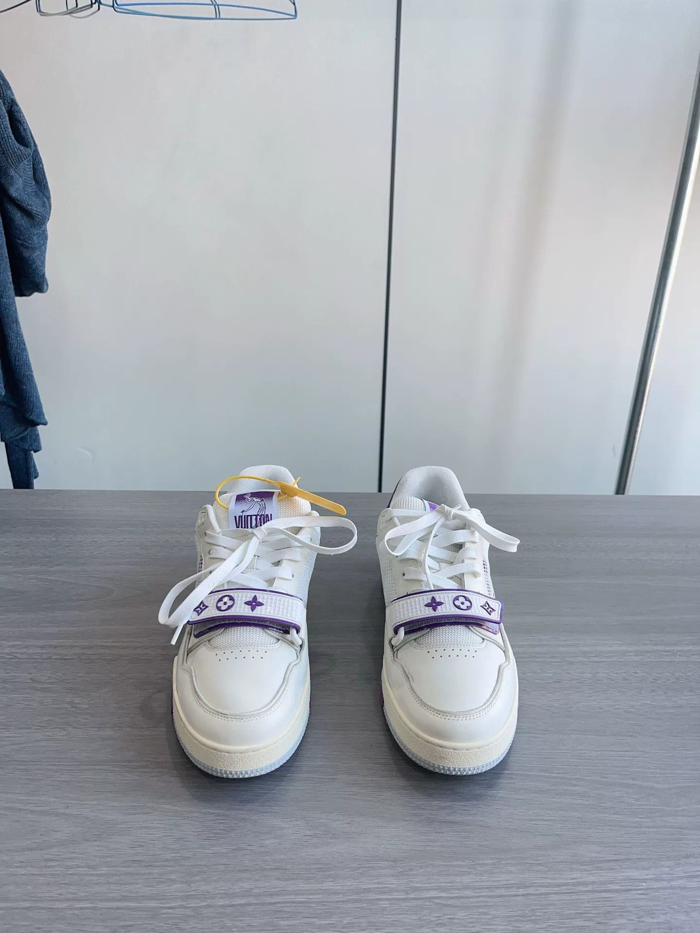 Louis Vuitton Louis Vuitton LV Trainer White Purple Velcro Size US 7.5 / EU 40-41 - 1 Thumbnail