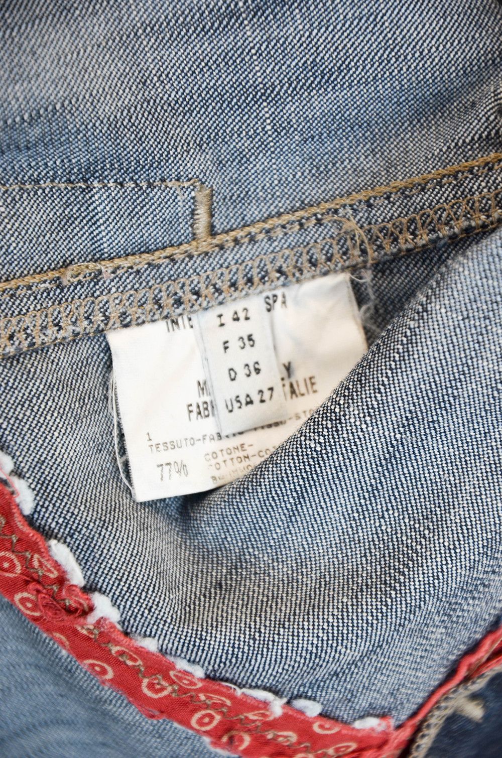Marithe + Francois Girbaud Girbaud Denim Blazer Made in Italy – IT 42 S-M Size M / US 6-8 / IT 42-44 - 11 Thumbnail