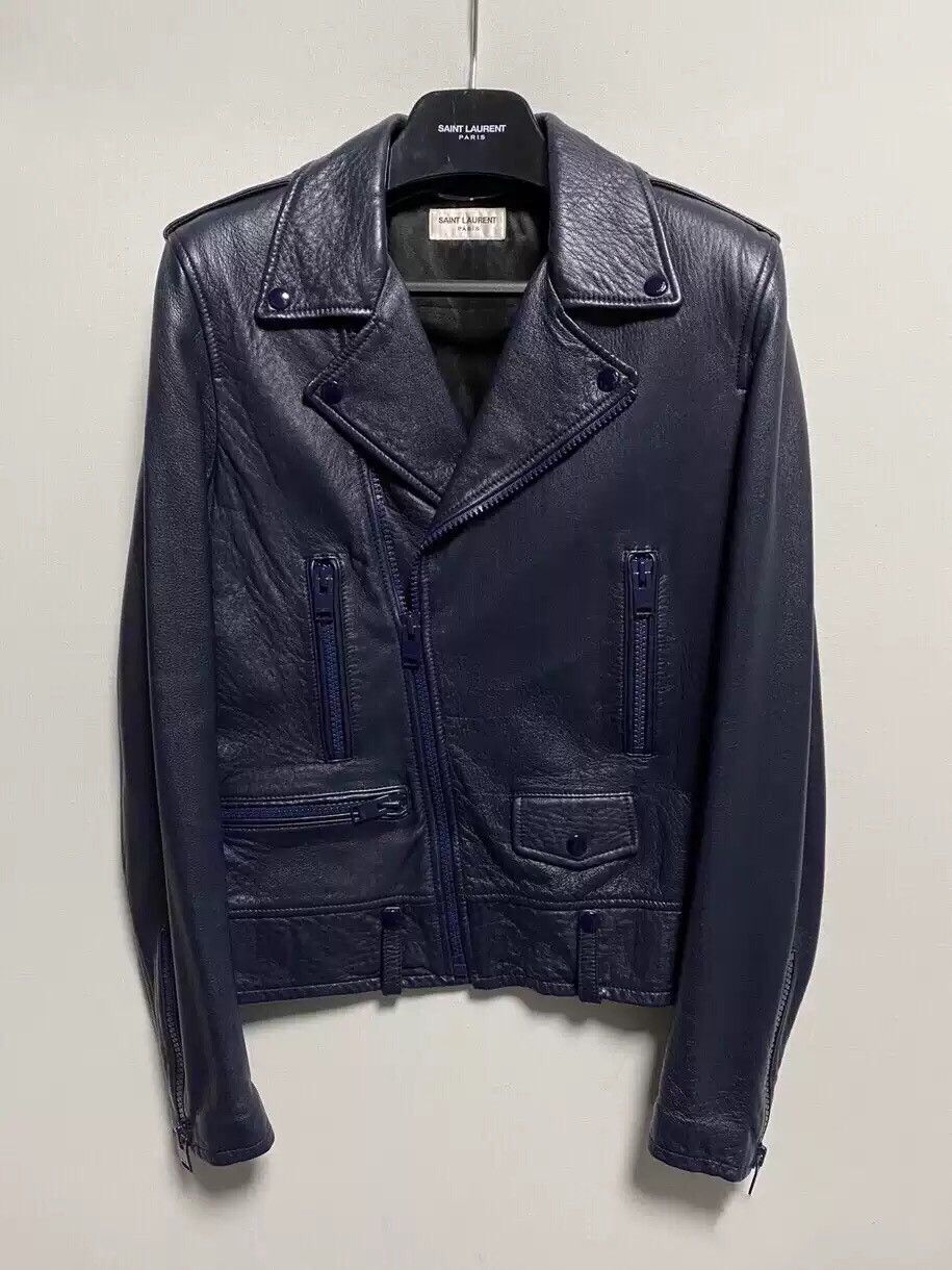 Saint Laurent Paris saint laurent Sheepskin L01 Locomotive Leather ...