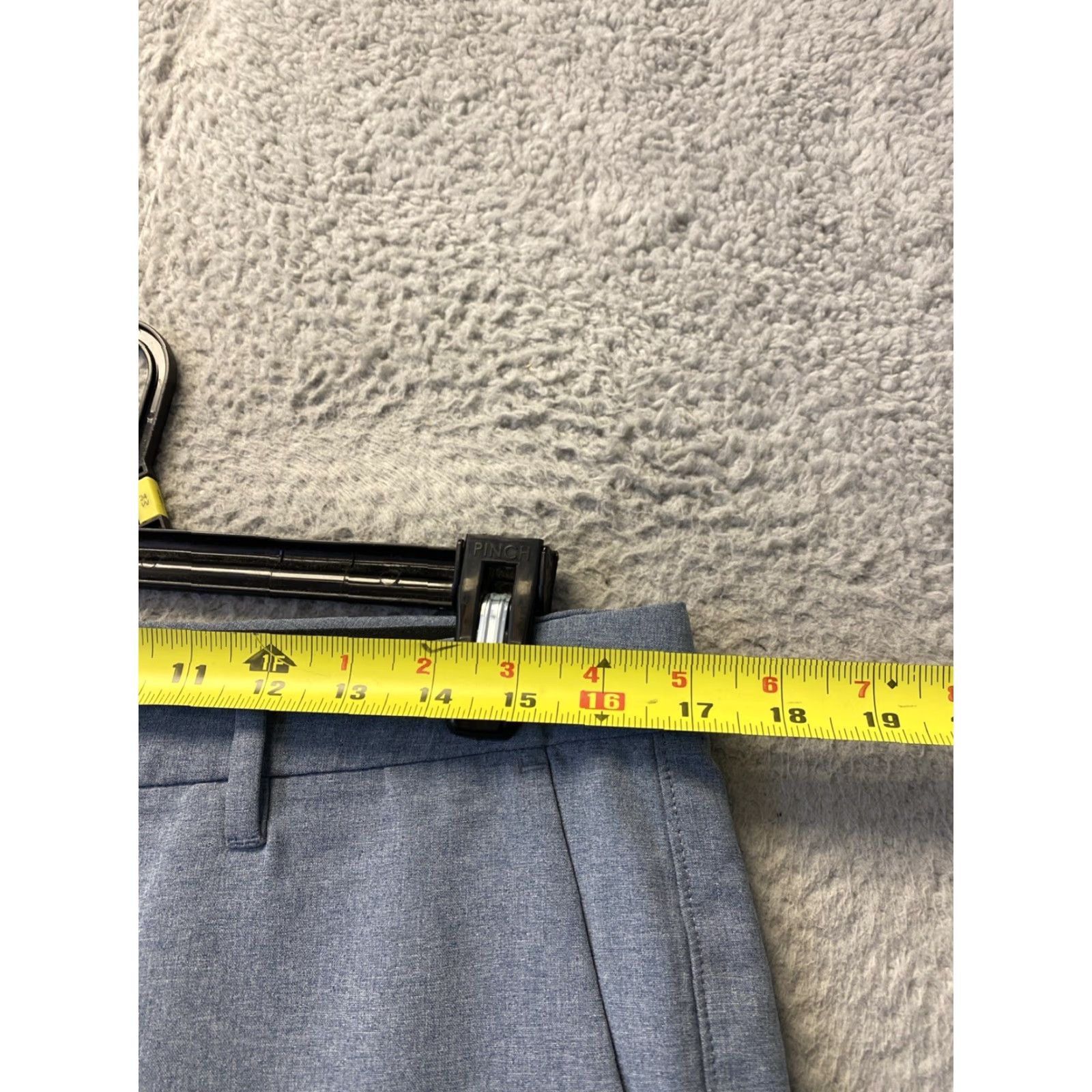Bonobos Bonobos Men’s Golf Pants Gray Blue Polyester Button Zip Pockets /33x34 Pants Mens Chino Straight Pockets 34in Inseam Adjustable? Size US 33 - 4 Thumbnail