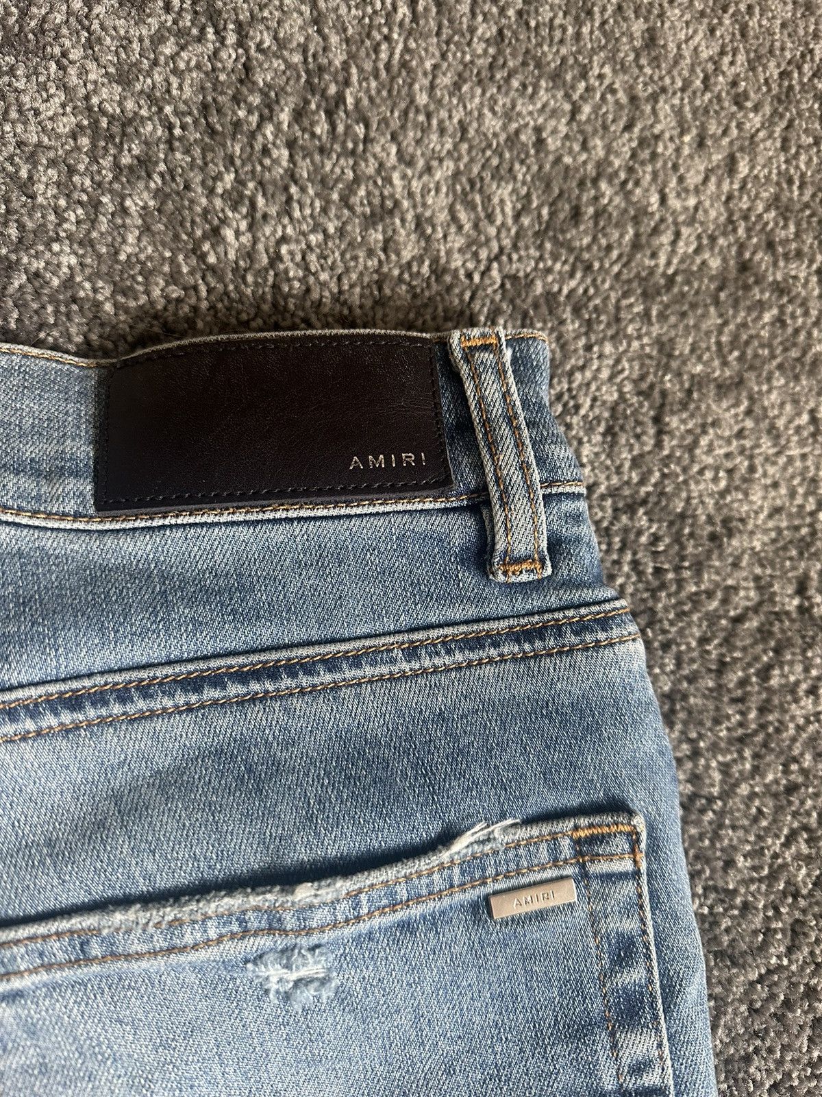 Amiri Amiri Blue Ripped Jeans Size US 30 / EU 46 - 7 Thumbnail