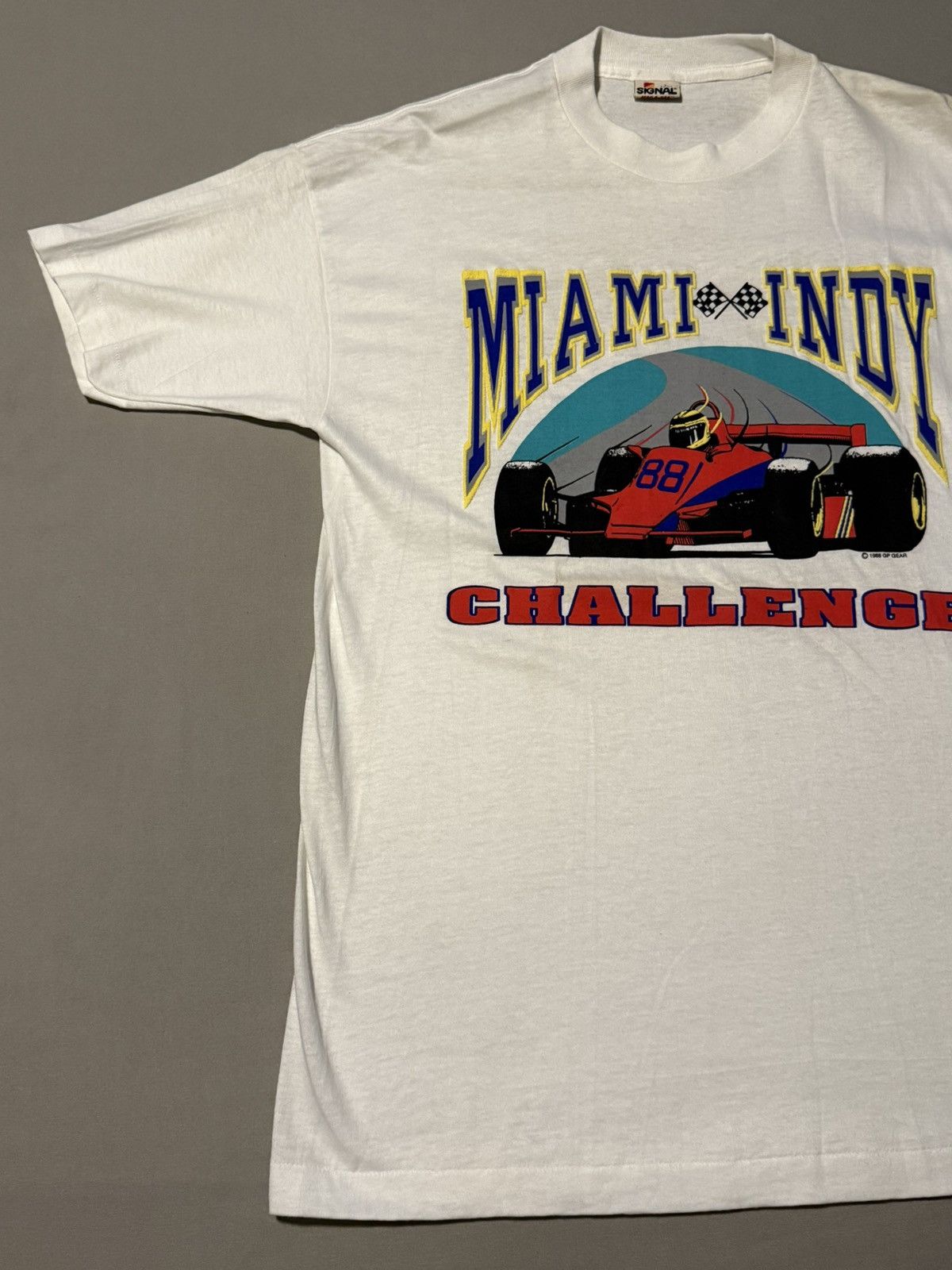 Vintage Vintage Miami Indy Challenge 1988 Signal Mega-Tee T-Shirt Size US L / EU 52-54 / 3 - 3 Thumbnail