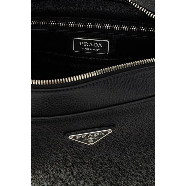 Prada PRADA $3100 Black Leather Shoulder Bag New & Authentic Size ONE SIZE - 4 Thumbnail