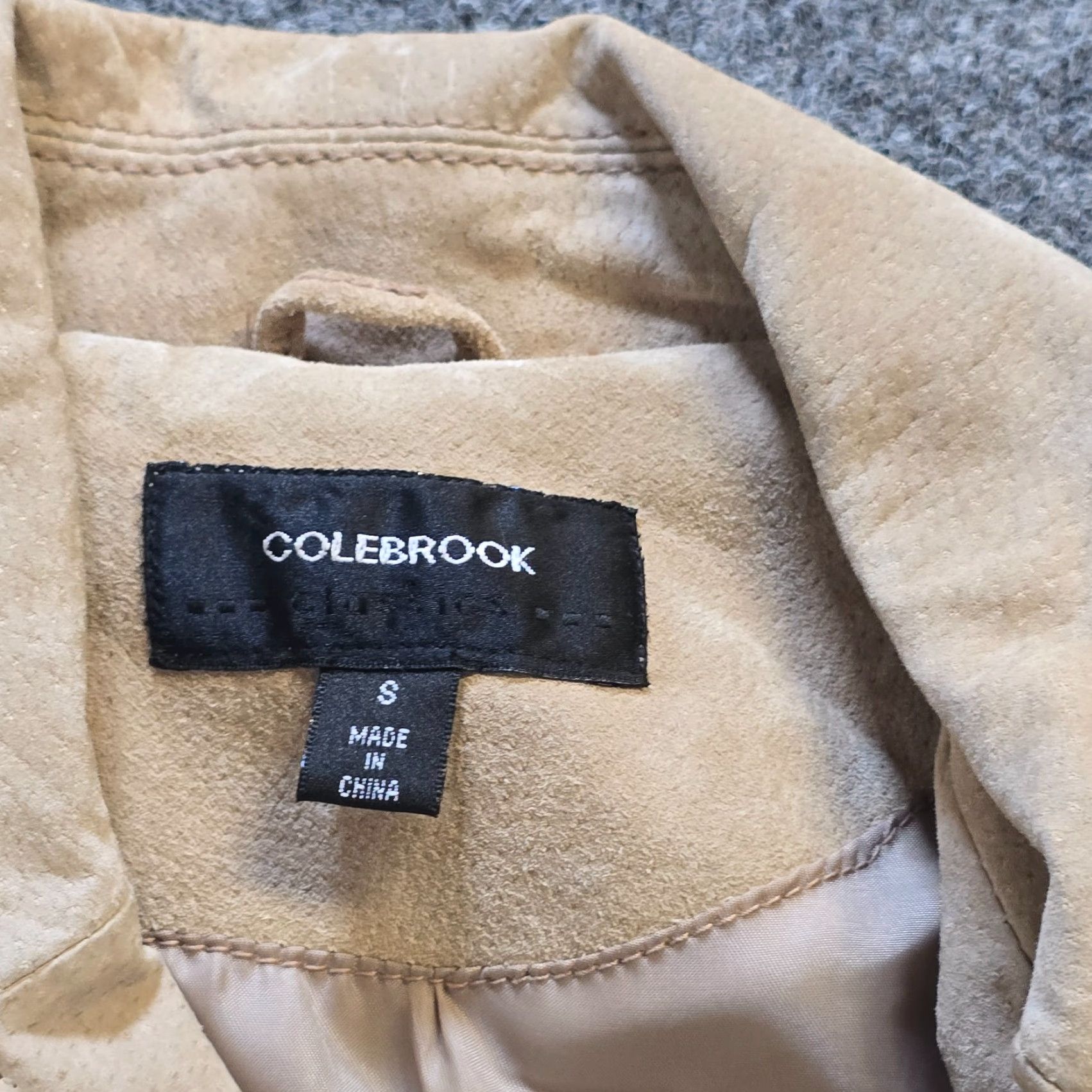 Vintage Colebrook Jacket Womens Size Small Beige Leather Fitted Western Jacket Size S / US 4 / IT 40 - 3 Thumbnail
