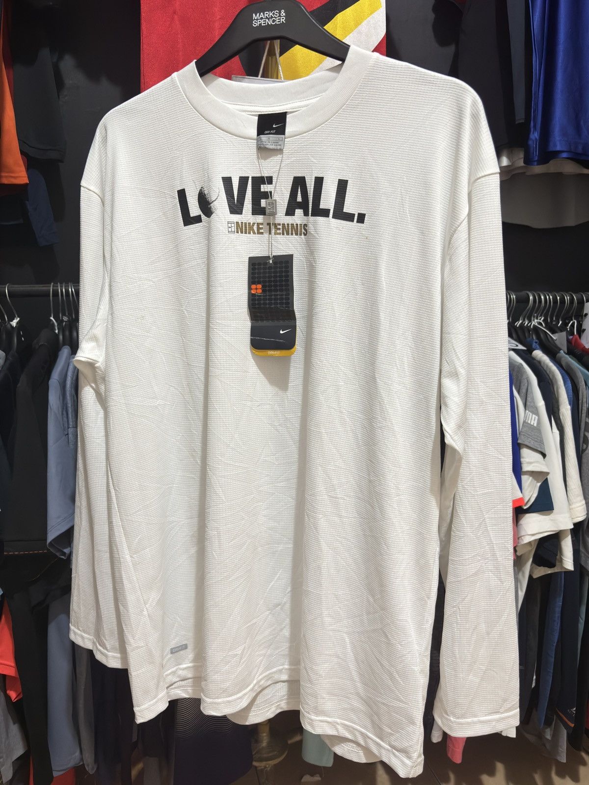 Nike Nike Tennis Long Sleeve Jersey Vintage Size US L / EU 52-54 / 3 - 1 Thumbnail