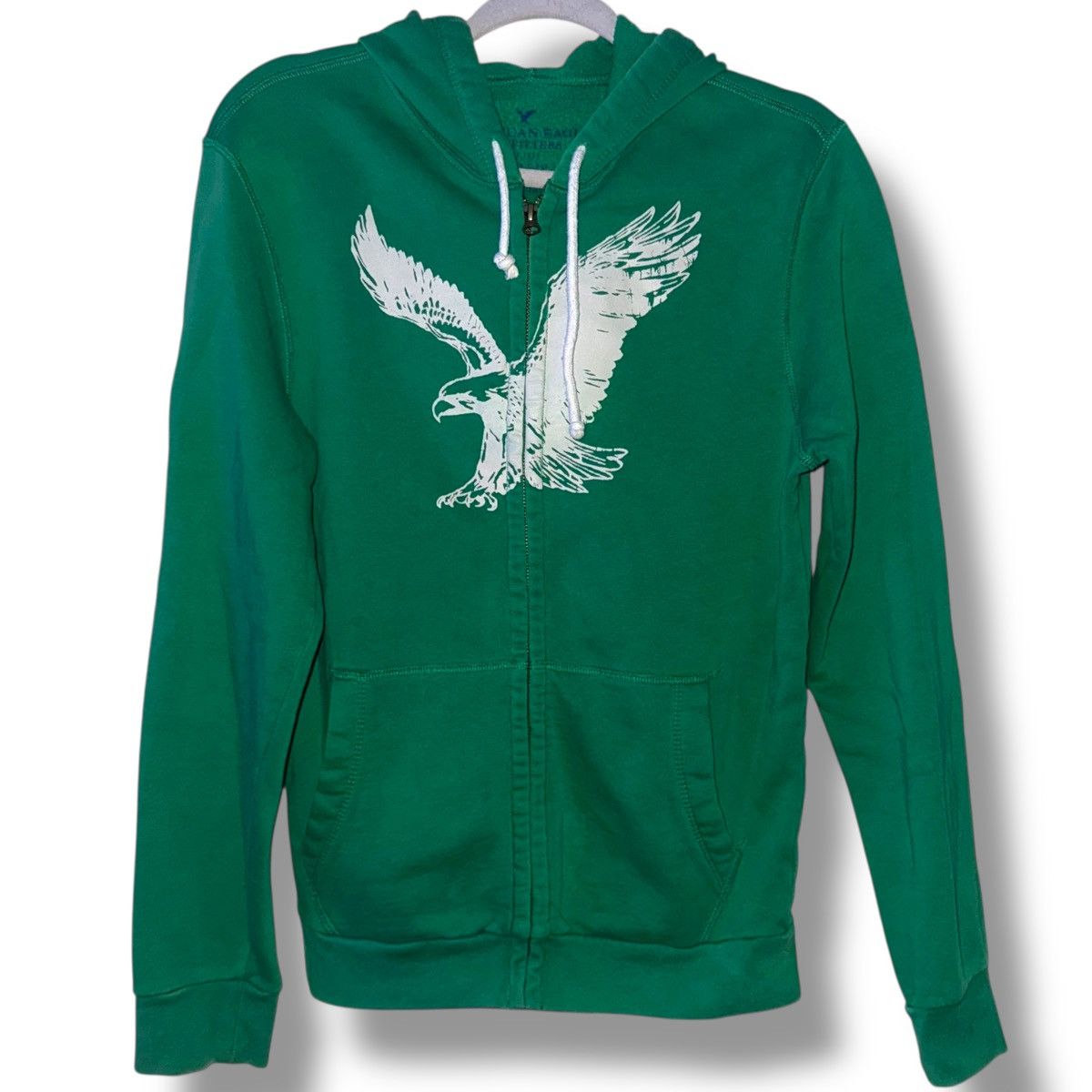 American Eagle Outfitters American Eagle green classic fit zippered hoodie Size US S / EU 44-46 / 1 - 2 Thumbnail