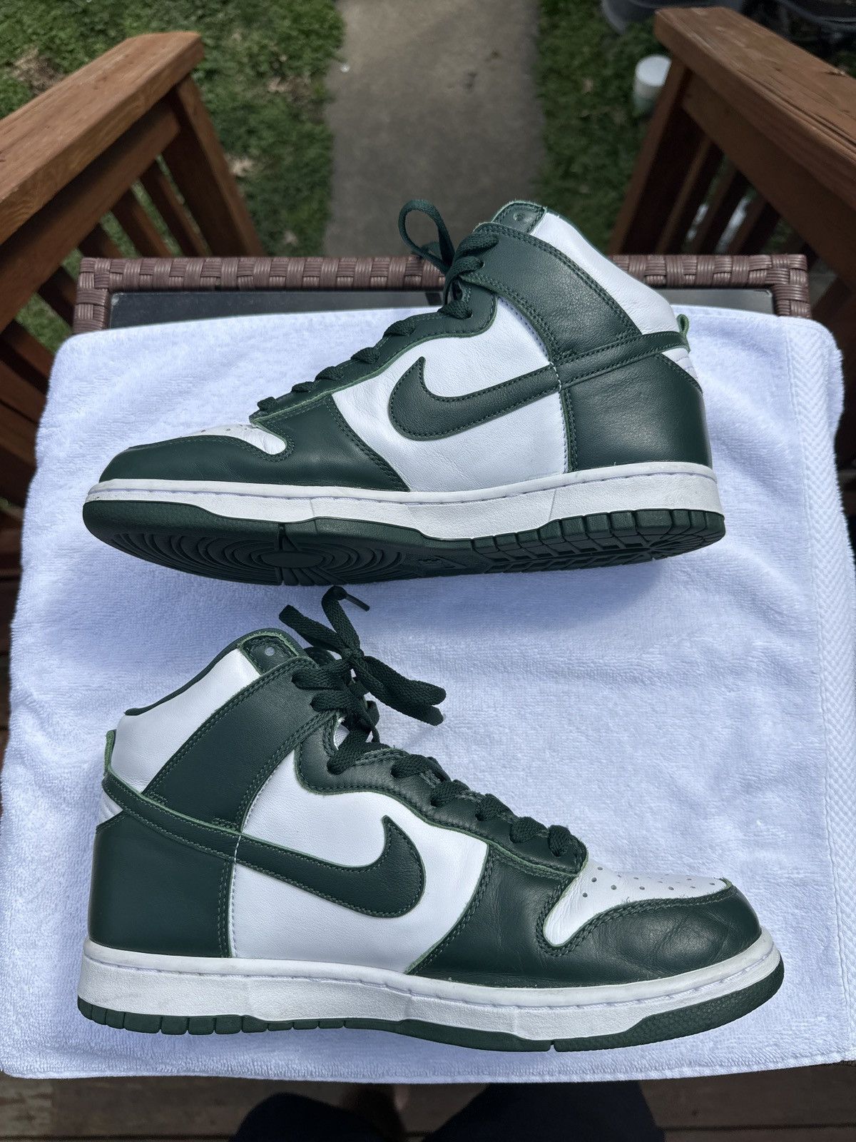 Nike Nike Dunk HI SP “Spartan Green” Size US 10 / EU 43 - 3 Thumbnail