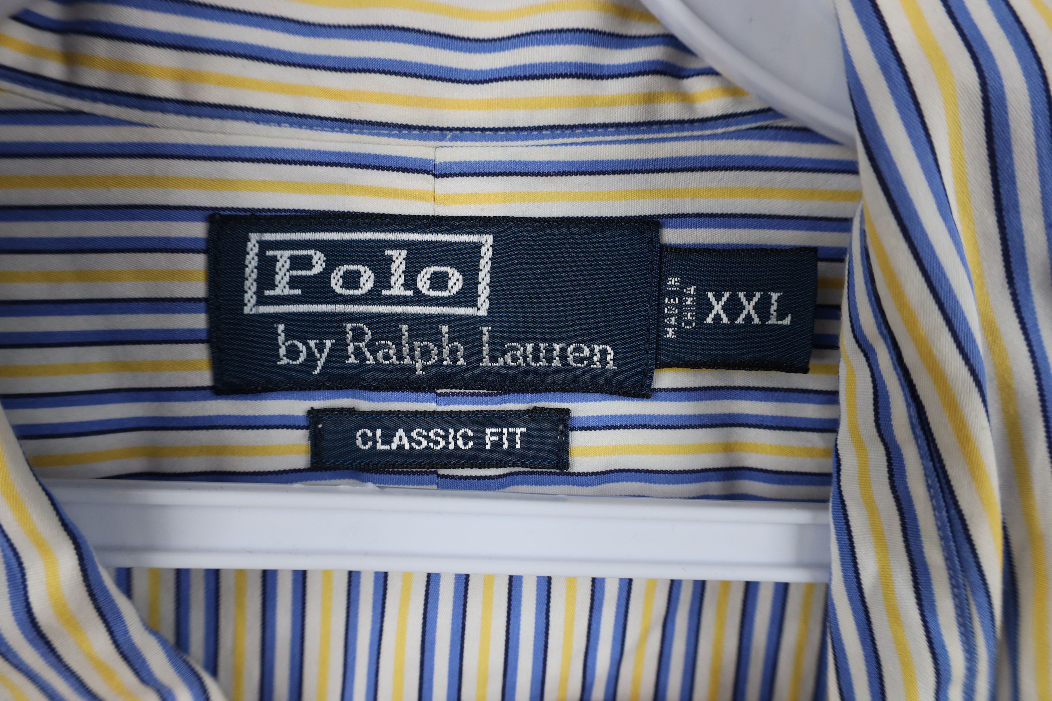 Ralph Lauren Vintage 90s Ralph Lauren Fit Striped Collared Button Shirt Size US XXL / EU 58 / 5 - 6 Thumbnail