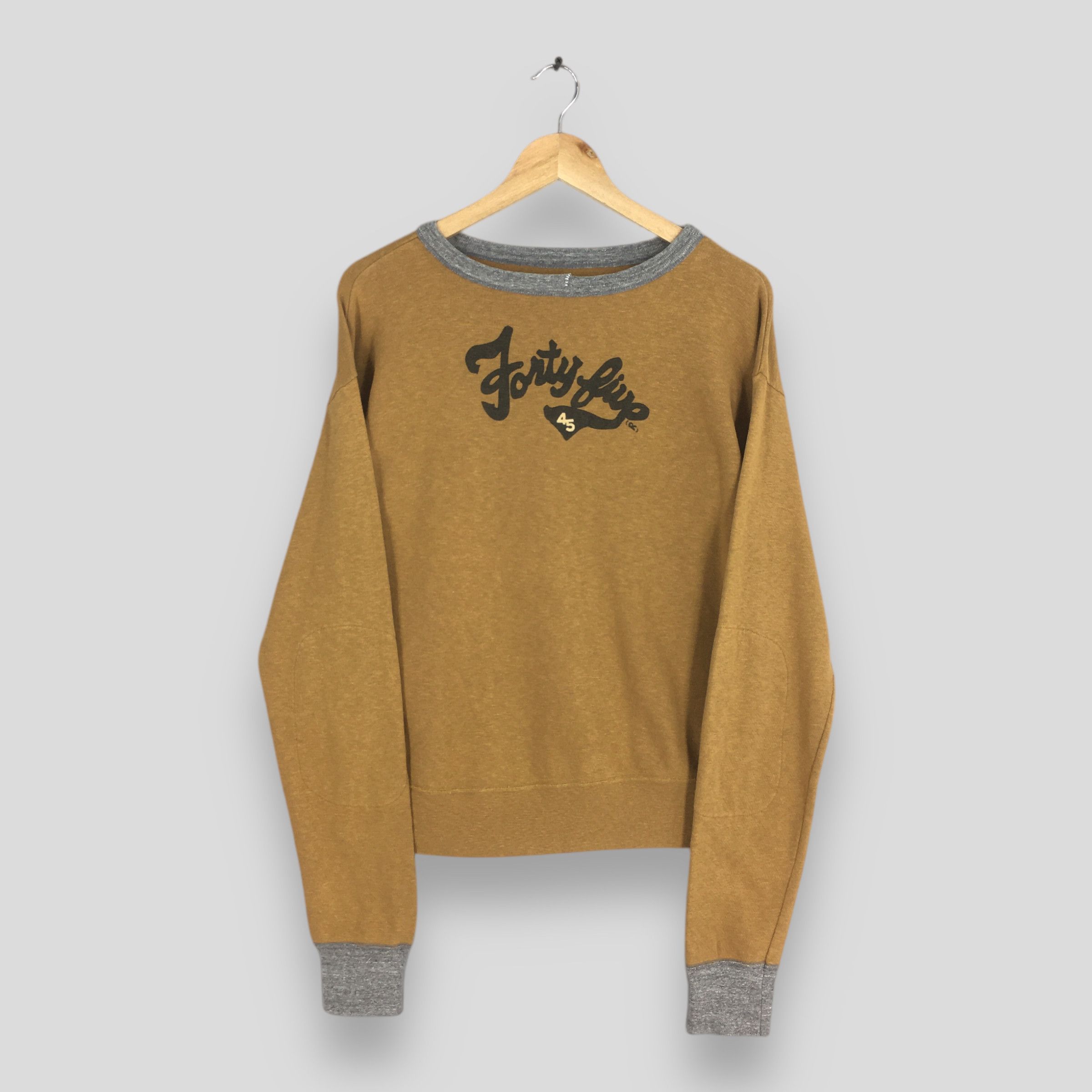 45rpm × Vintage Vintage 45RPM Studio Japan Brown Sweatshirt Medium Size US M / EU 48-50 / 2 - 1 Thumbnail