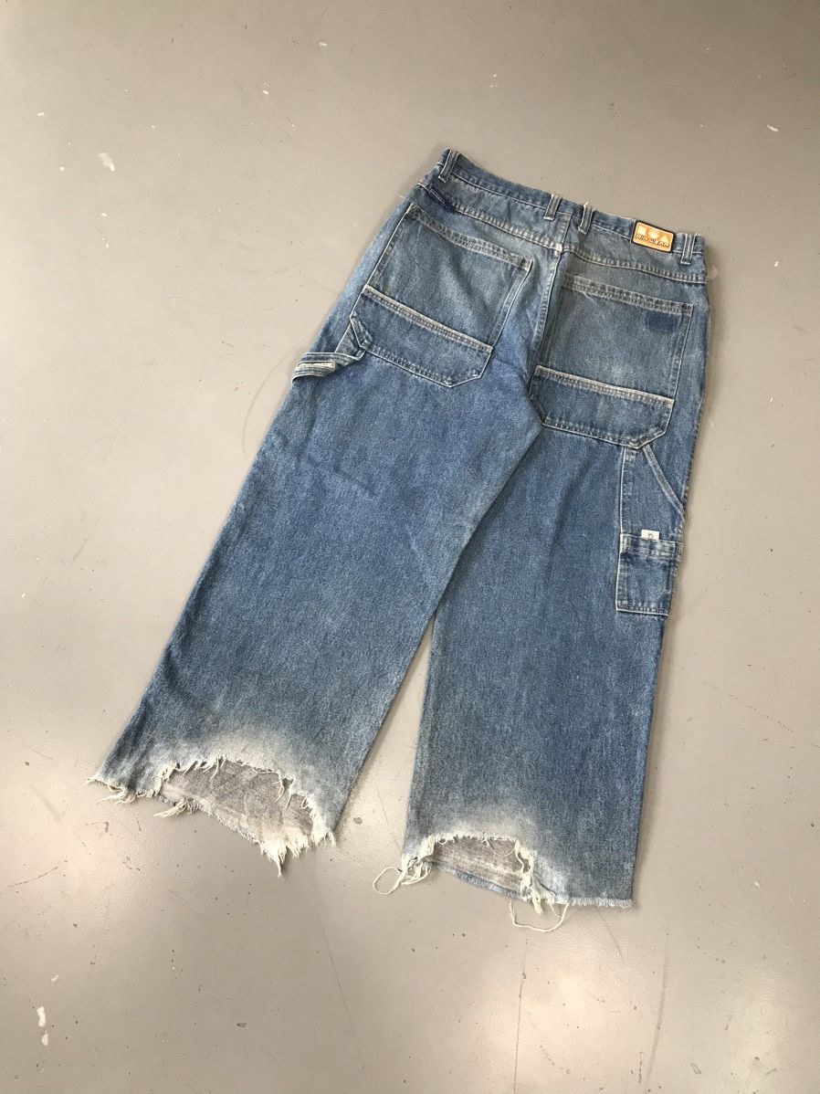 JNCO × Southpole × Vintage Vintage kik wear flared carpenter denim Size US 34 / EU 50 - 6 Thumbnail