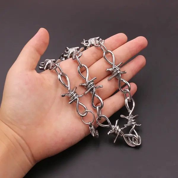 Jewelry Yoshimi x Kawa Barbed wire thorns punk choker necklace Size ONE SIZE - 2 Thumbnail