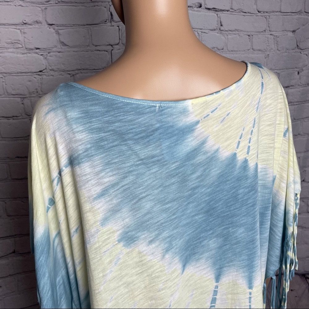 Free People NWT New $88 Free People Movement Fringe Top Poncho Tie Dye Size S / US 4 / IT 40 - 8 Thumbnail