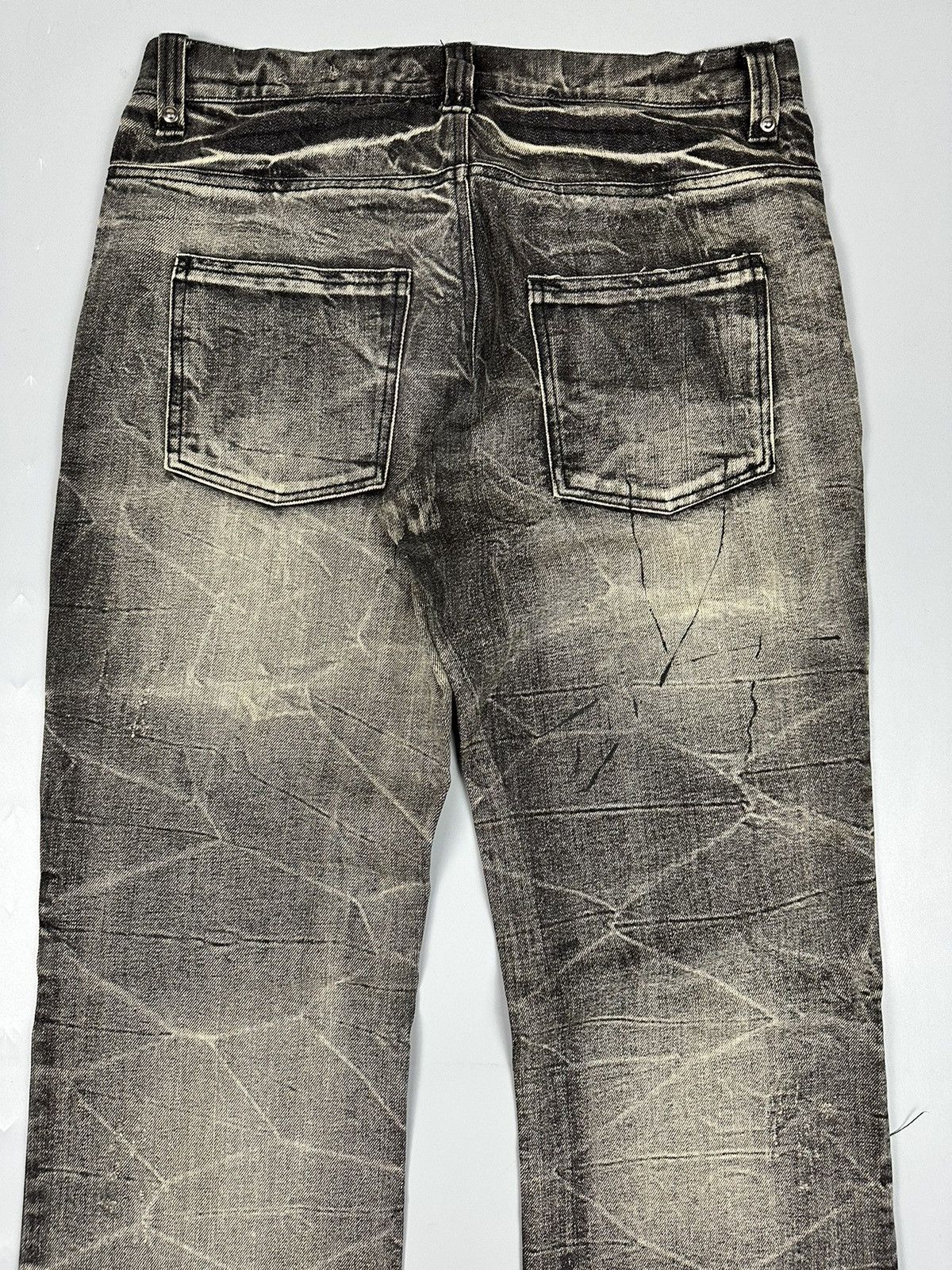 If Six Was Nine Distressed Vintage Whiskered Flared Denim Size US 32 / EU 48 - 7 Thumbnail