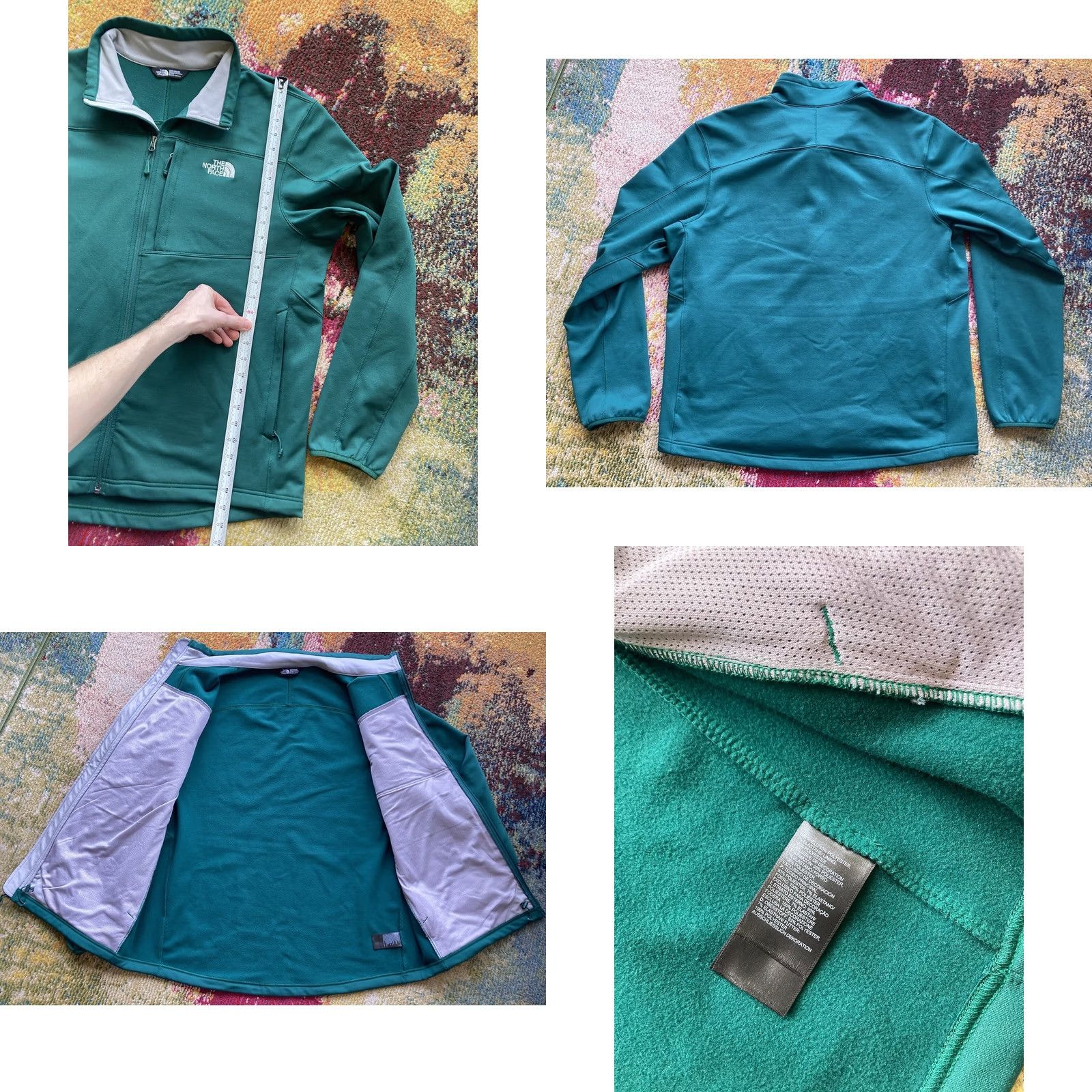 The North Face The North Face Mens Performance Jacket Green Sz XL 200 WT Cinder Full Zip Fleece Size US XL / EU 56 / 4 - 8 Thumbnail