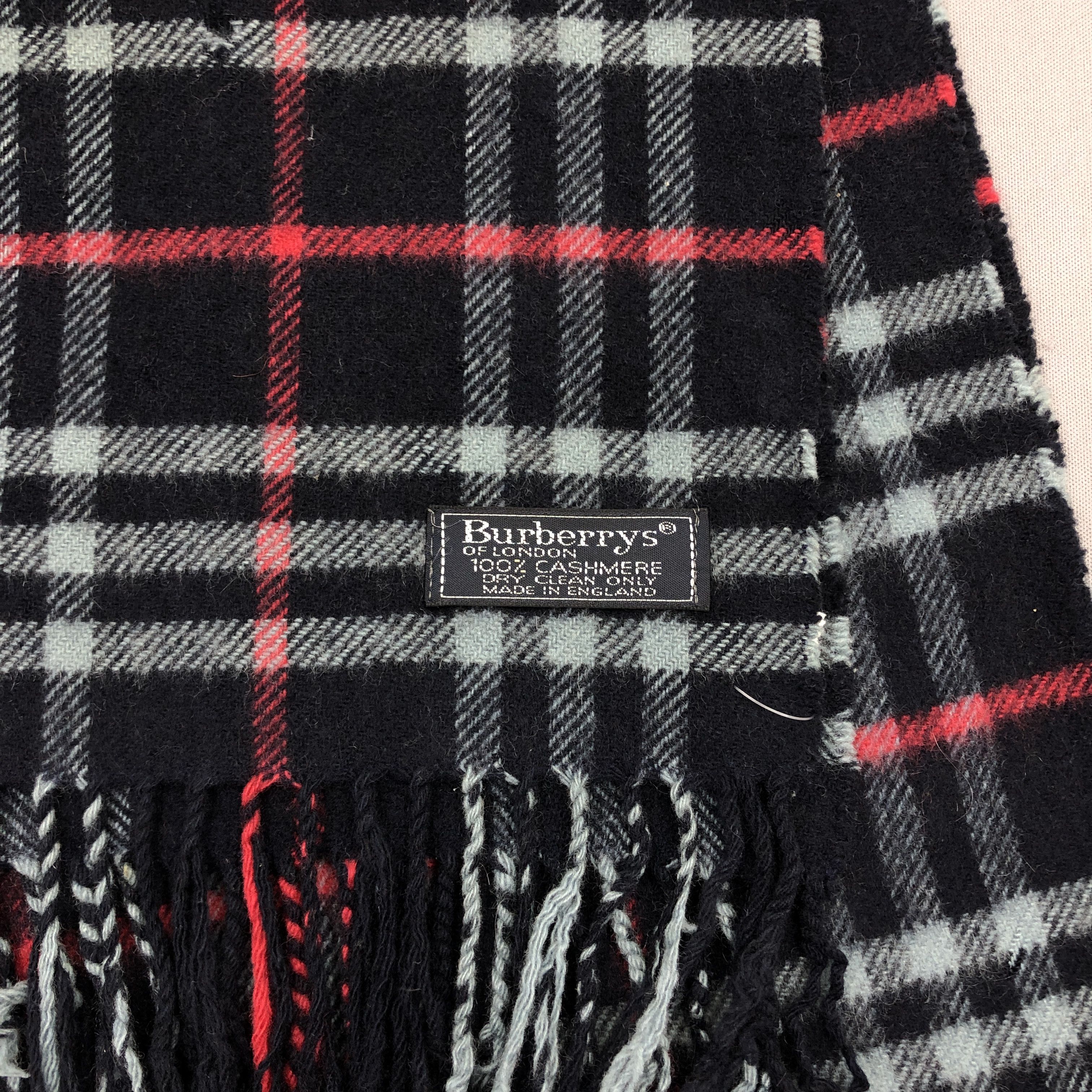 Burberry Vintage Burberry Scarf Muffler Wool Cashmere Scarves Size ONE SIZE - 4 Thumbnail