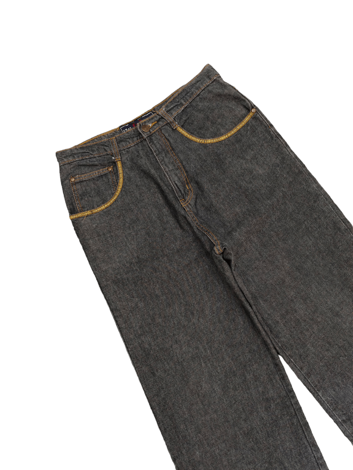 Phat Farm Baggy Jeans Phat Farm Embroidered Spell Out Denim Wide Leg Size US 30 / EU 46 - 6 Thumbnail