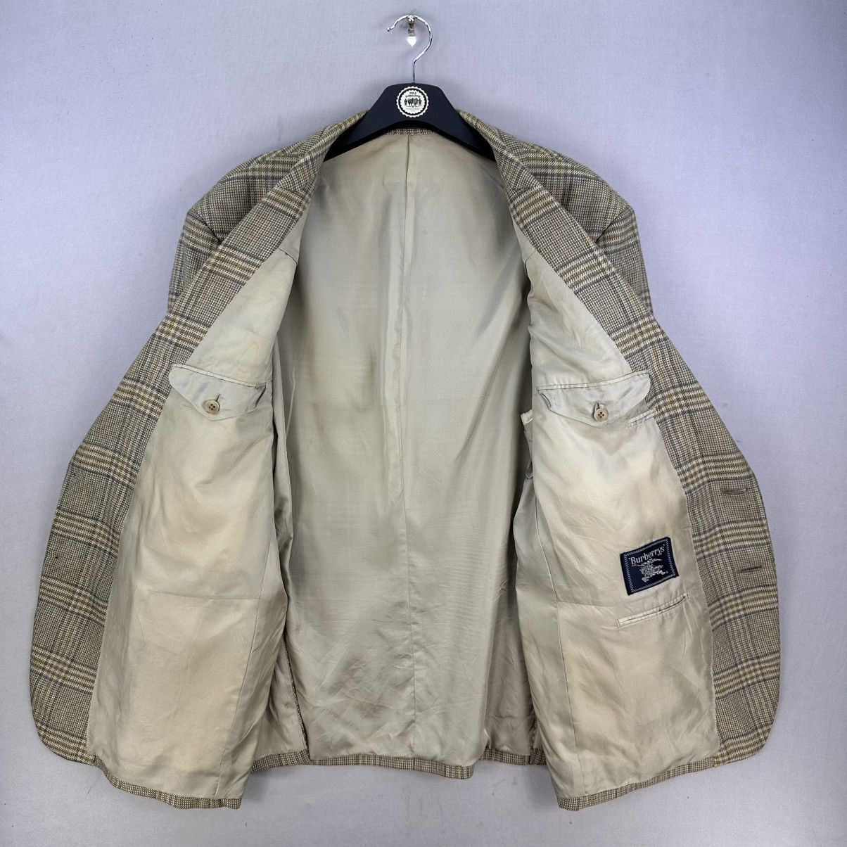 Burberry Vintage 90'a Burberrys New Wool Tartan Check Blazer Size US XL / EU 56 / 4 - 8 Thumbnail