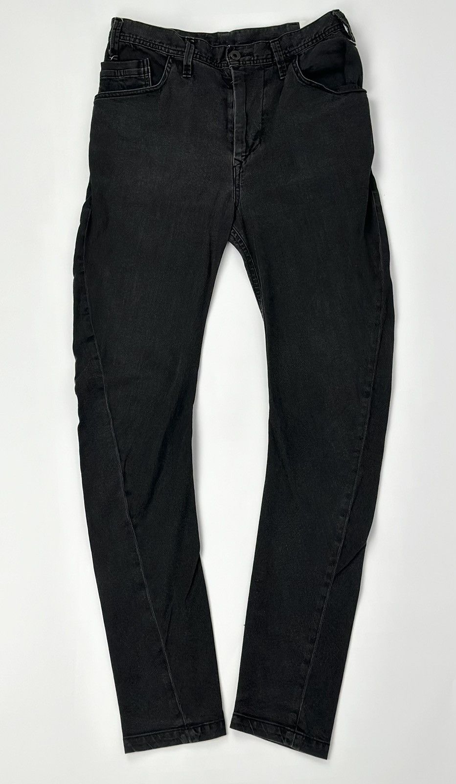 Julius Julius S/S18 Banana Curved 6oz Stretch Denim in Washed