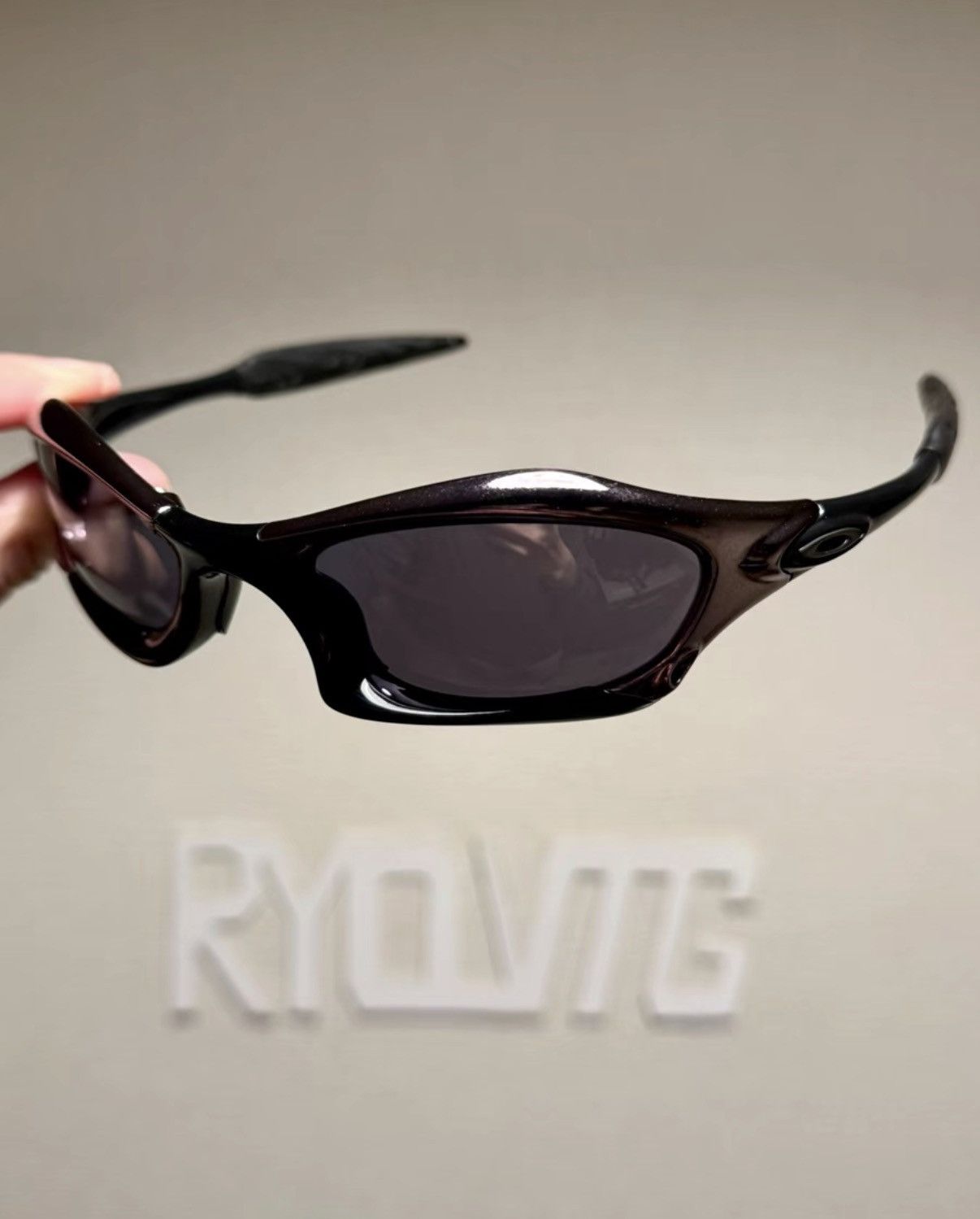 Oakley Oakley SPLICE Black Chrome Sports Sunglasses K24 Size ONE SIZE - 1 Thumbnail