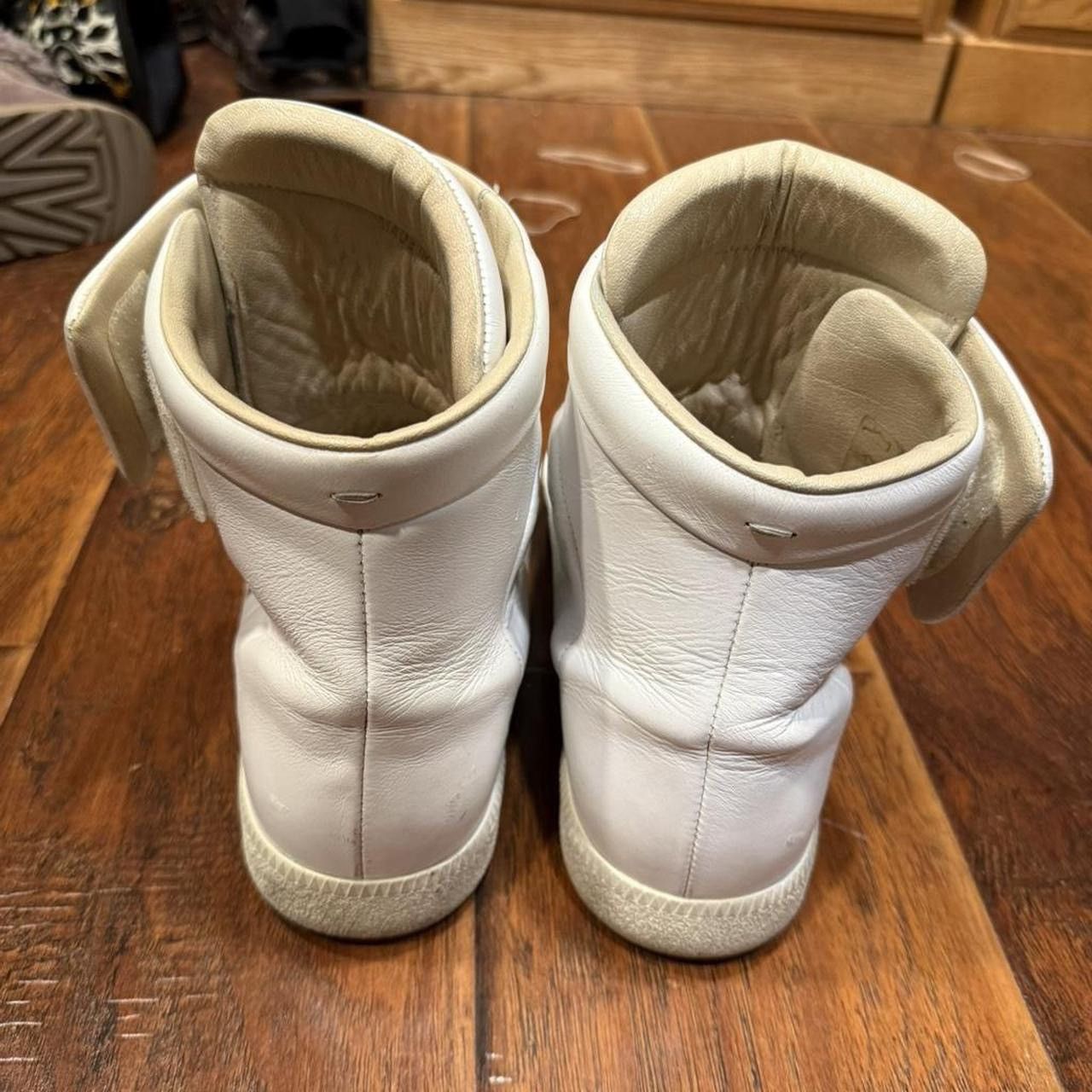 Maison Margiela Maison Margiela Future White High Top Leather Sneakers 44 Size US 11 / EU 44 - 3 Thumbnail