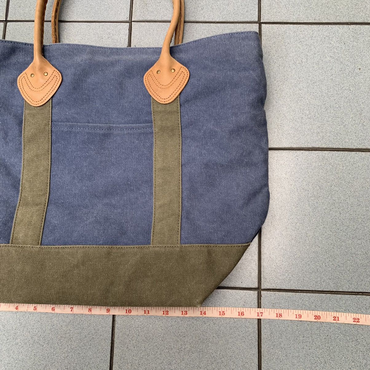L.L. Bean Genuine LL BEAN Boat Tote Bag Full Grain Leather vintage Size ONE SIZE - 9 Thumbnail