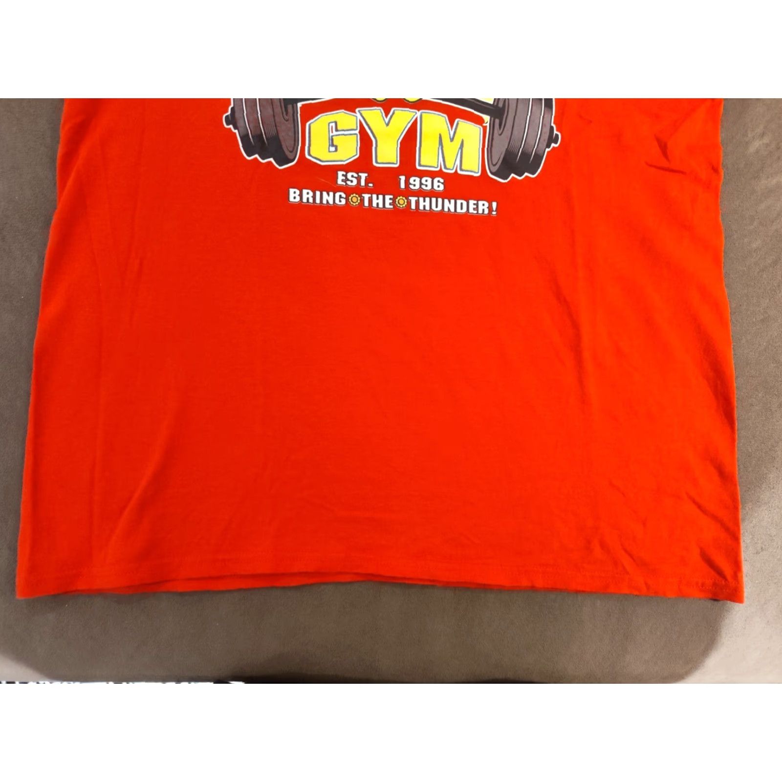 Gildan Pikachu T-Shirt Pikachu Vermilion City Gym Est 1996 Bring The Thunder Red Tee Shirt Size L Mens Gildan Cotton Graphic Print Short Sleeve Vintage No Size US L / EU 52-54 / 3 - 3 Thumbnail