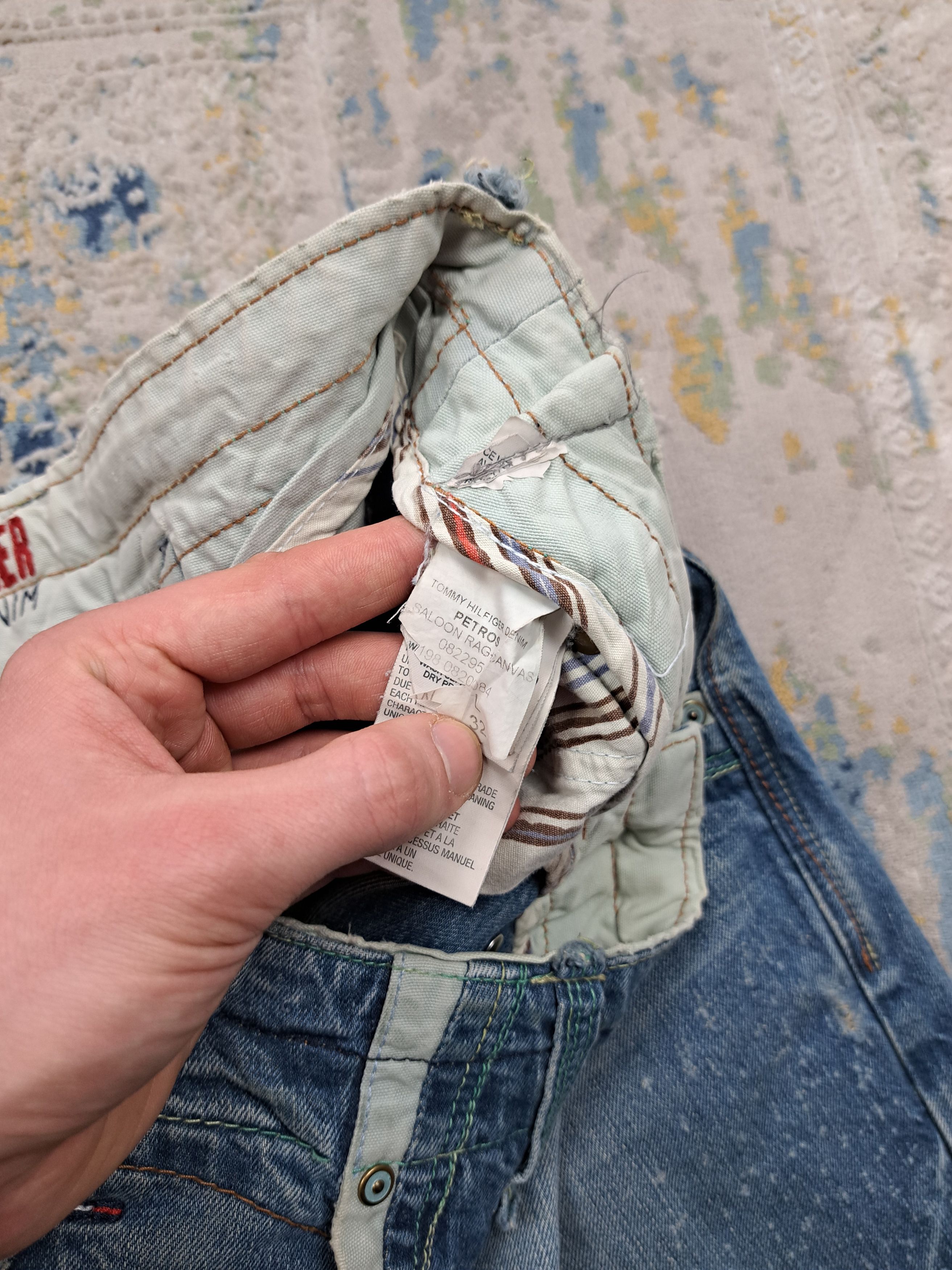 Tommy Hilfiger y2k Tommy Hilfiger Wide Leg Low Rise Japanese Style Denim Size US 31 - 9 Thumbnail
