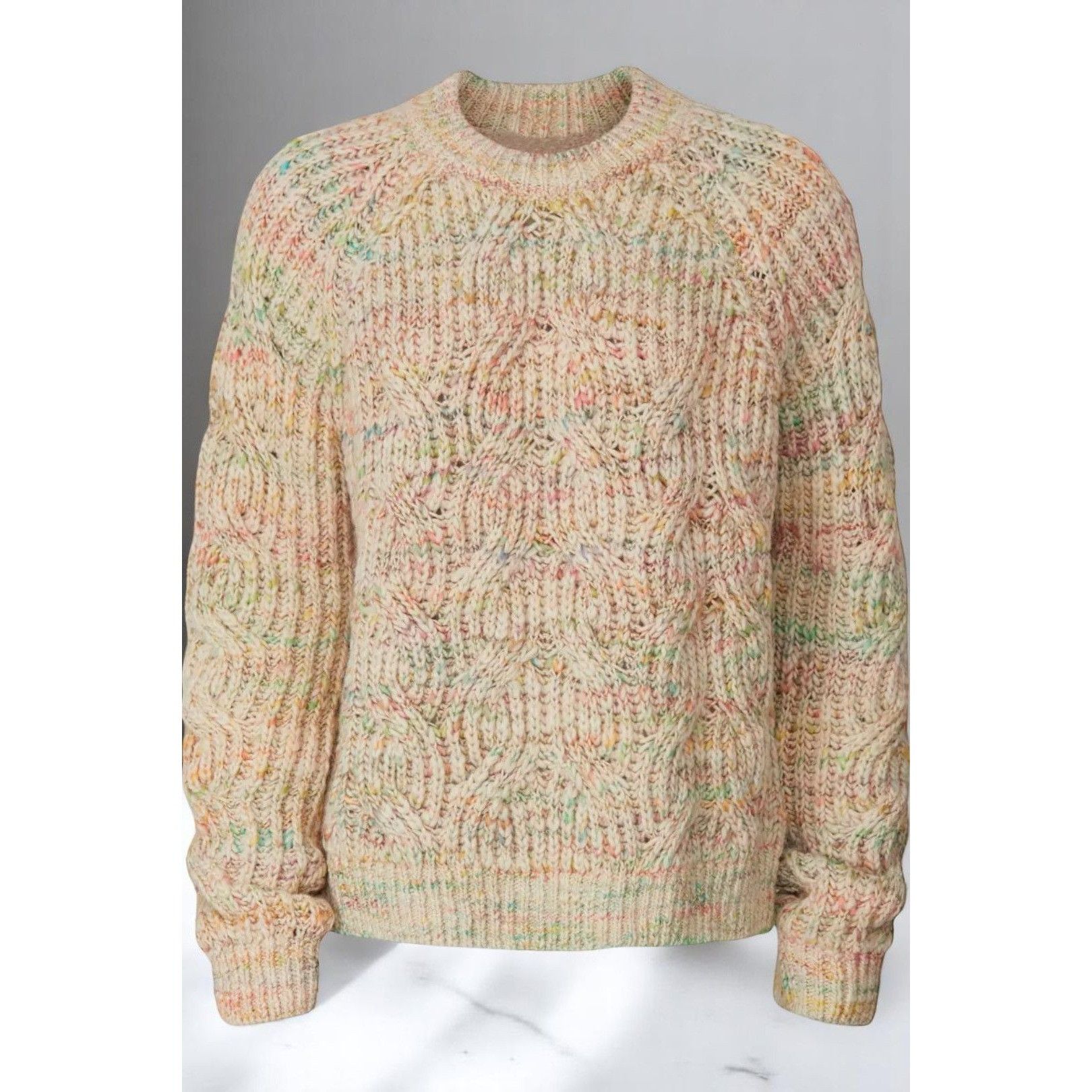 Scotch & Soda Scotch & Soda Multicolor Melange Cable Knit Sweater Small Size S / US 4 / IT 40 - 2 Thumbnail