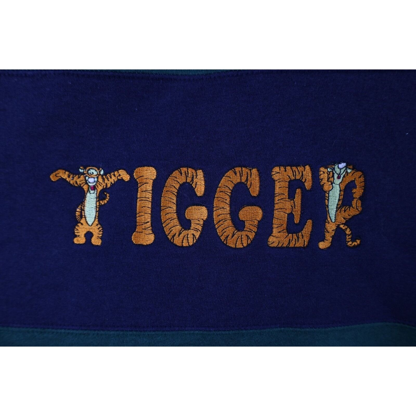 Disney × Vintage Vintage 90s Disney Faded Winnie the Pooh Tigger Sweatshirt Size XL / US 12-14 / IT 48-50 - 4 Thumbnail