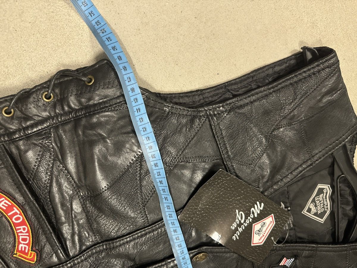Genuine Leather Real Leather rock rider vest racing harley Size US S / EU 44-46 / 1 - 13 Thumbnail