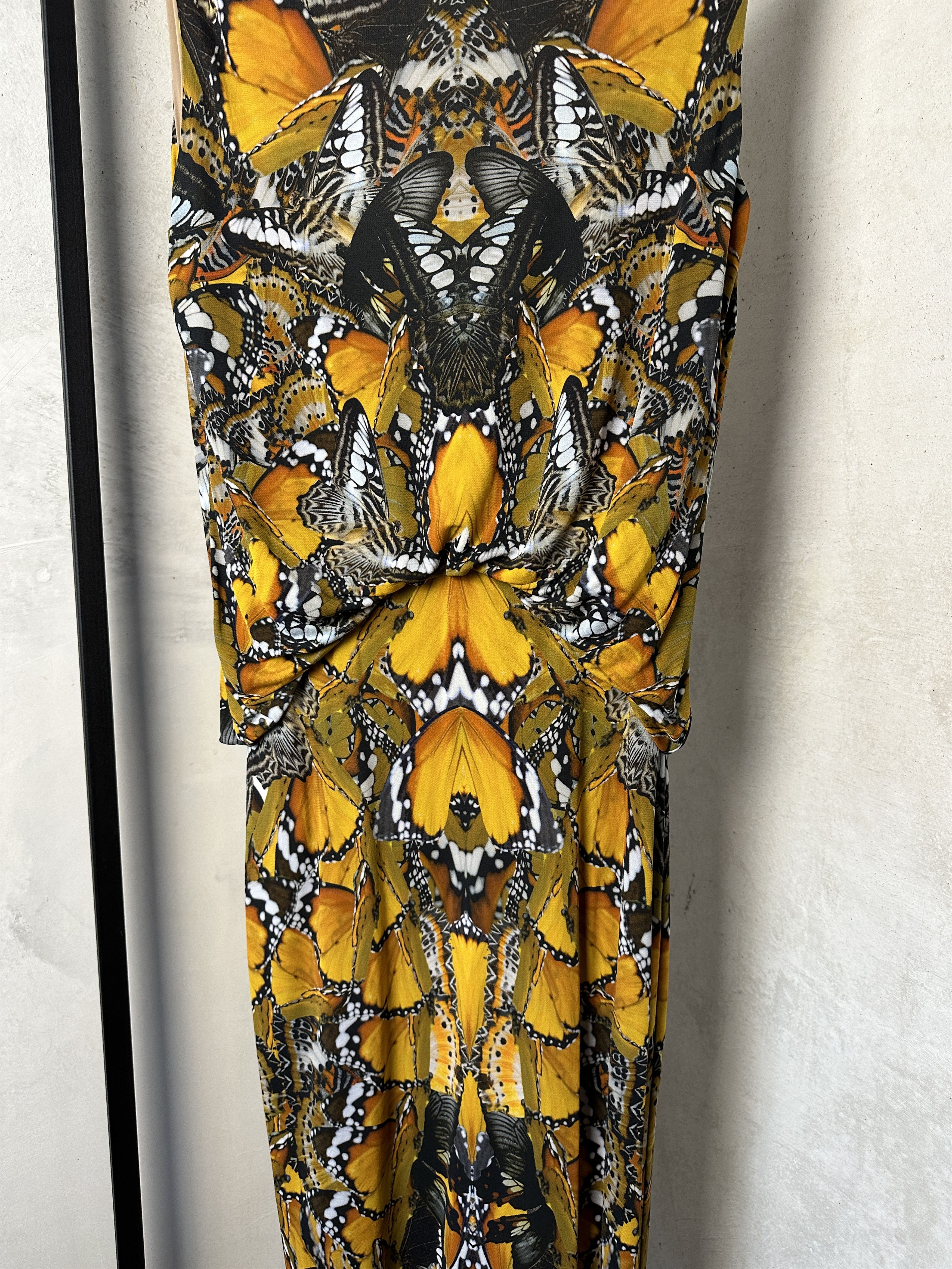 Alexander McQueen Alexander McQueen SS11 Butterfly Midi Dress Size S / US 4 / IT 40 - 6 Thumbnail